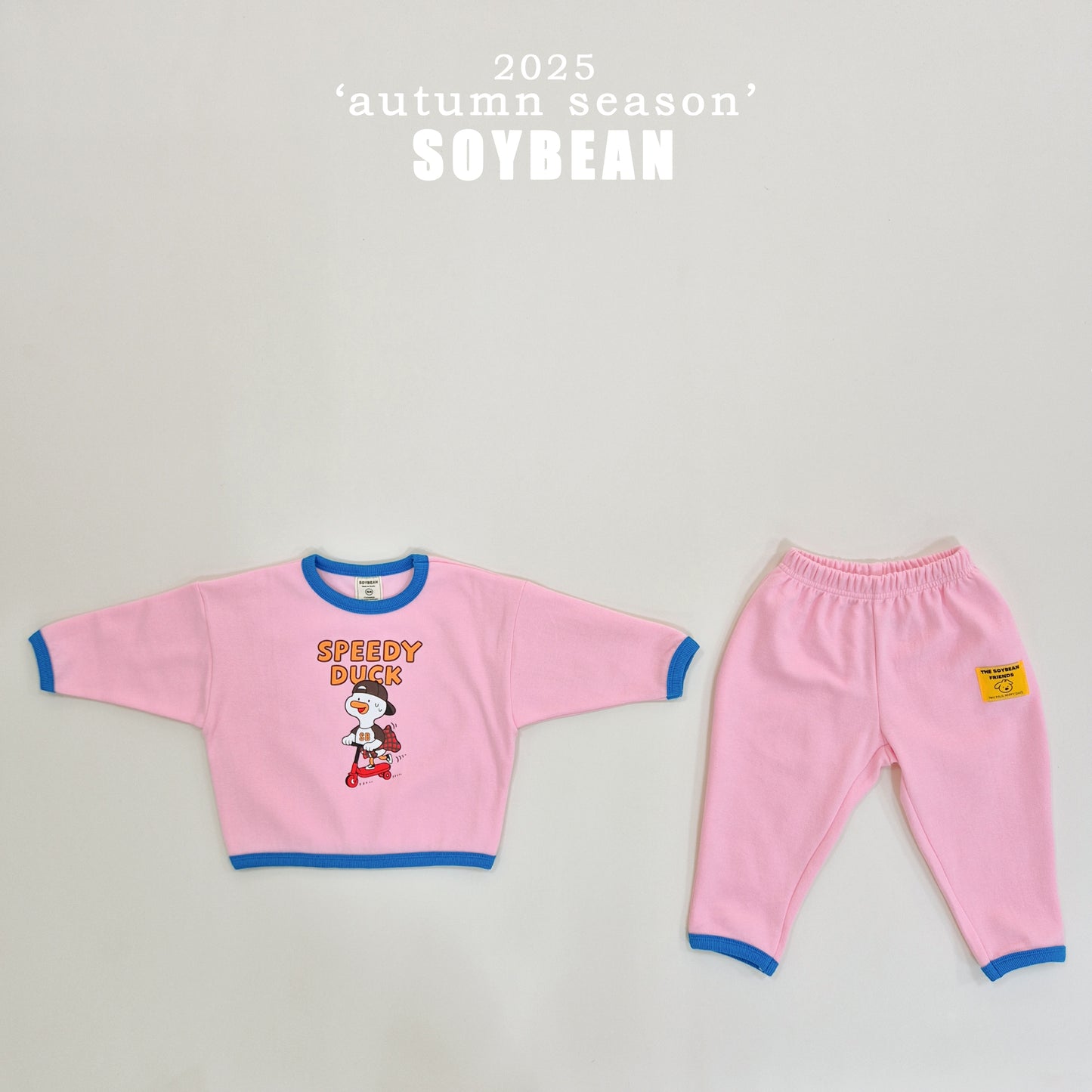 (Pre-order) Soybean Kids - Speed Duck Top & Bottom Set 스피드덕상하복 (4 Colors)