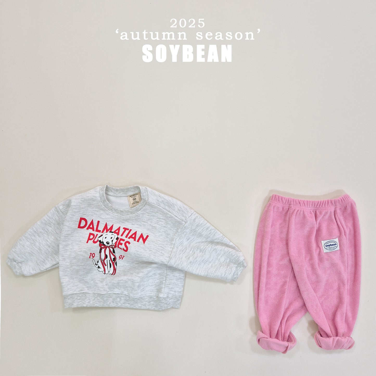 (Pre-order) Soybean Kids - Dalmatian Sweatshirt 달마시안맨투맨 (2 Colors)