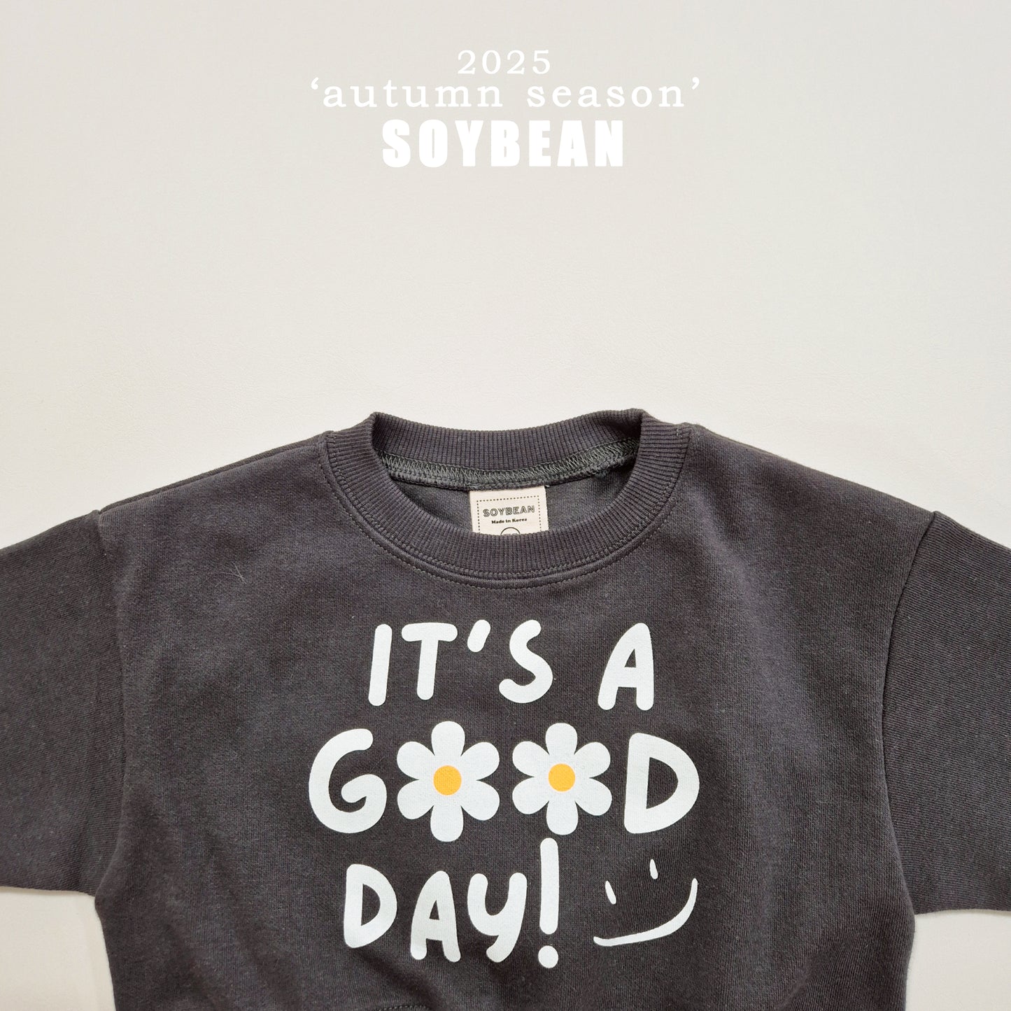(Pre-order) Soybean Kids - It’s Good Crop Top & Bottom Set 잇츠굿크롭상하복 (3 Colors)