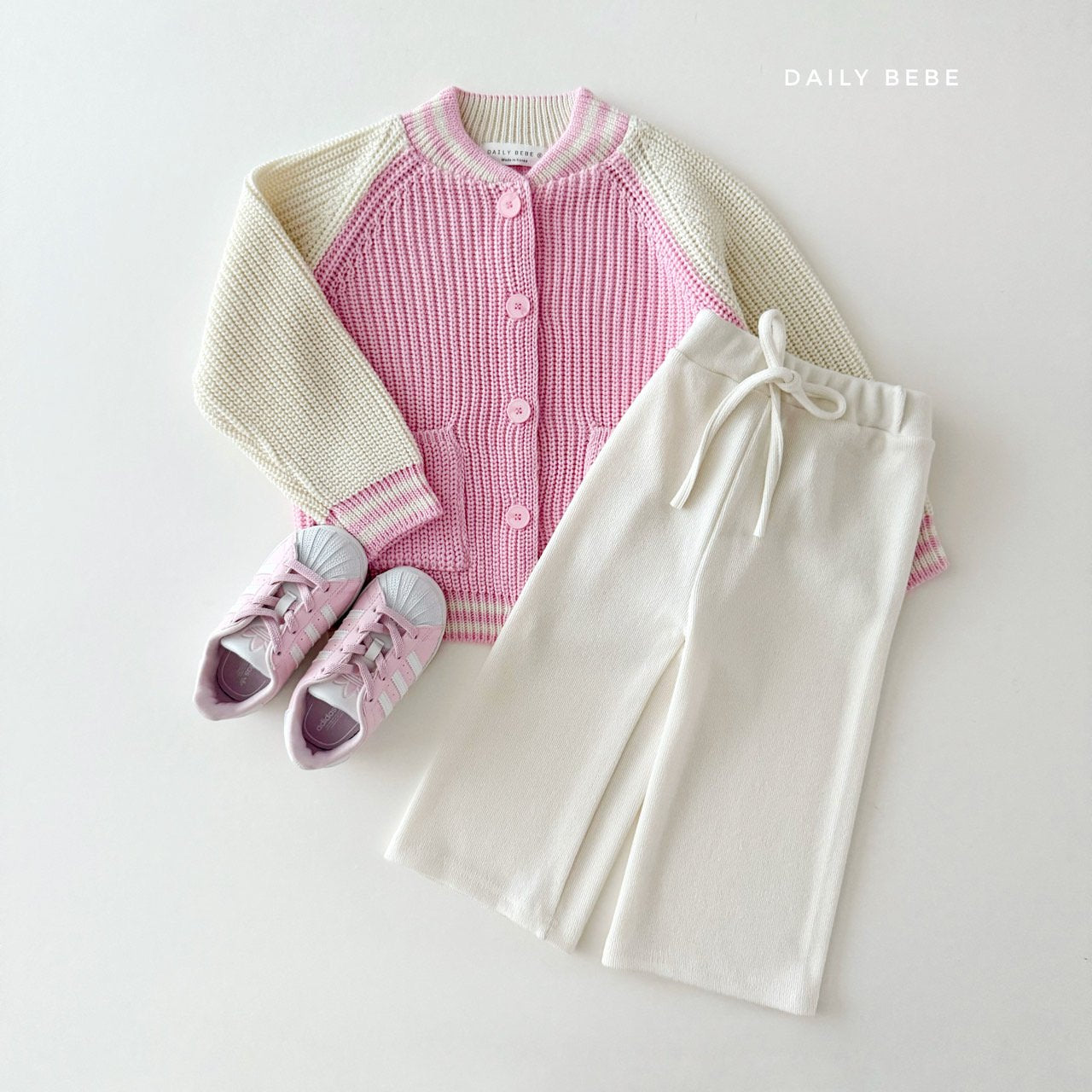 (Pre-order) Daily Bebe - Kids' Varsity Cardigan 바시티 가디건 (2 Colors)