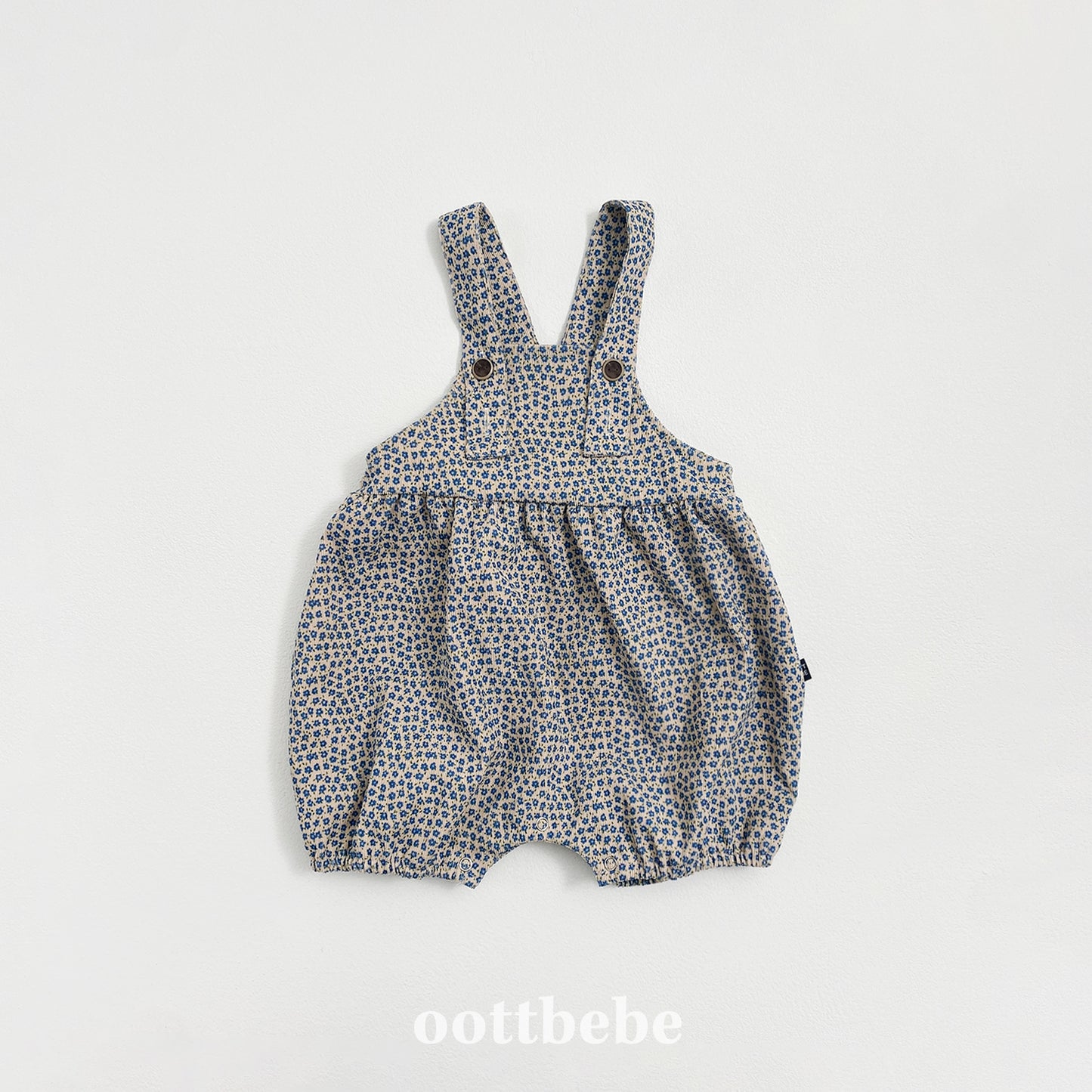 (Pre-order) OOTTBEBE - Bloom Suspender Suit 블룸멜빵슈트 (2 Colors)