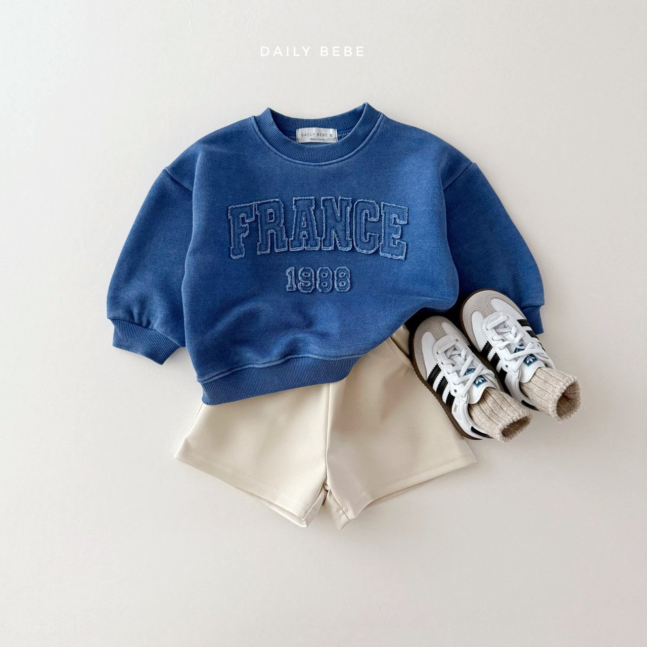 (Pre-order) Daily Bebe - Kids' France Sweatshirt 프랑스 맨투맨 (3 Colors)
