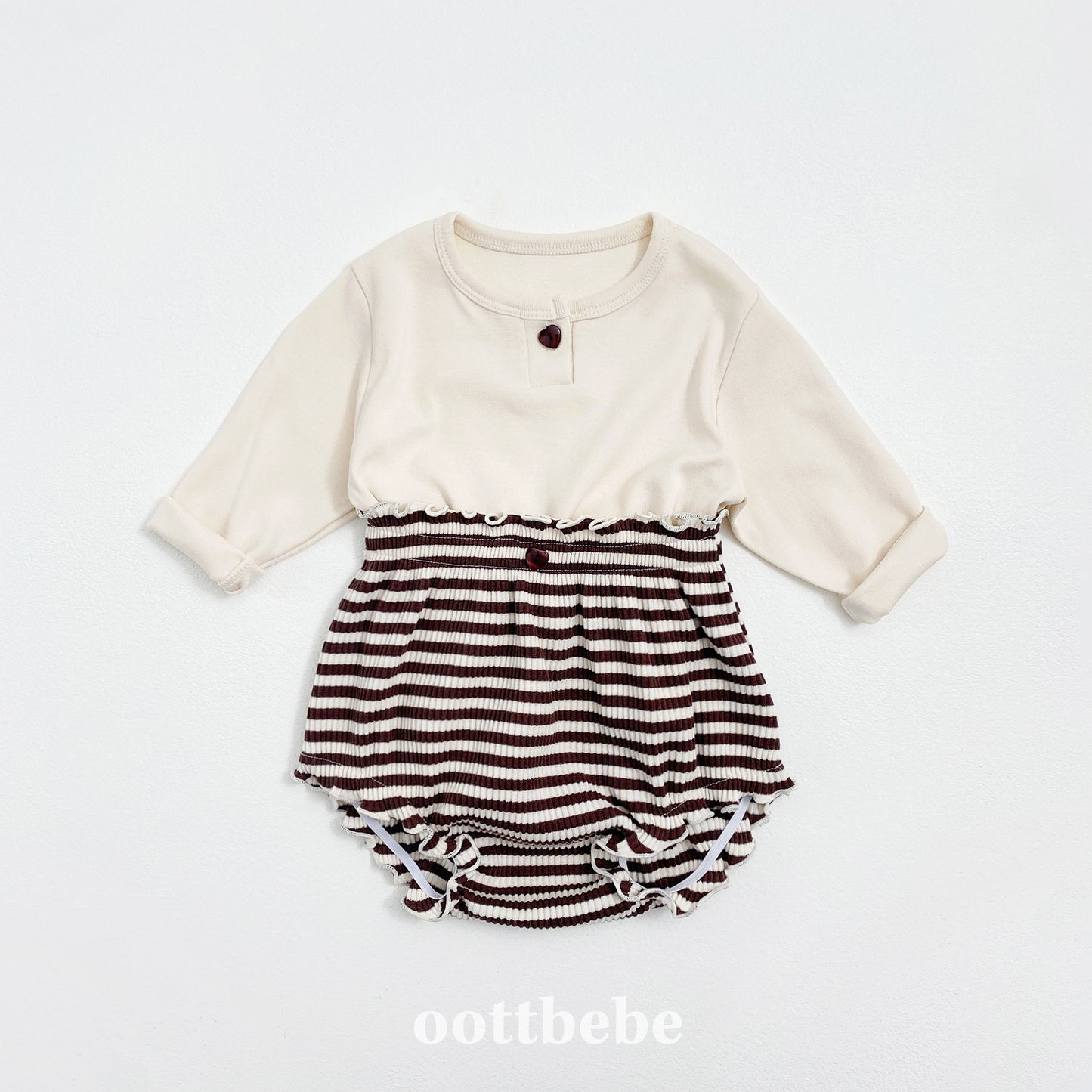 (Pre-order) OOTTBEBE - Papillon Bloomer Set 빠삐용블루머Set (2 Colors)