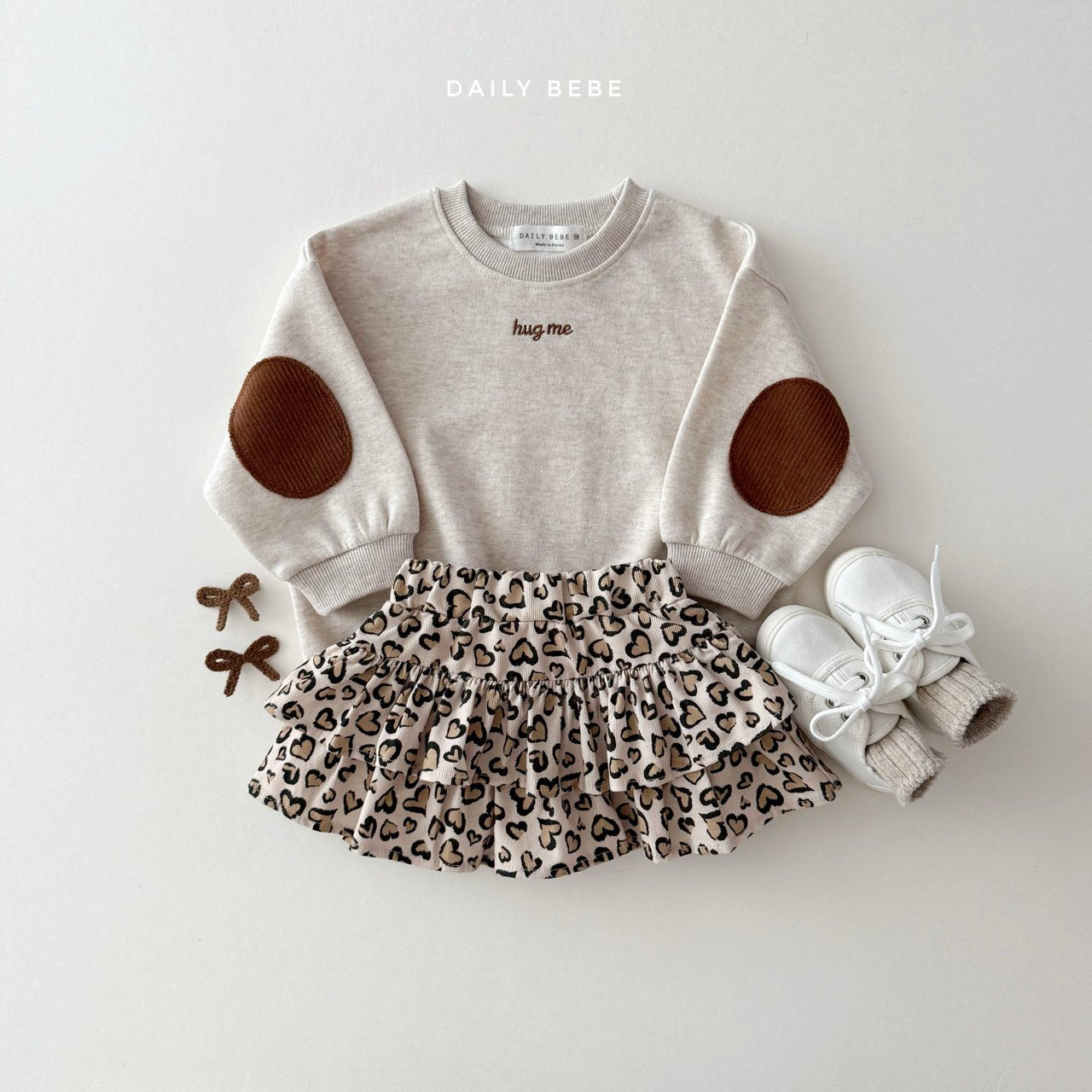 (Pre-order) Daily Bebe - Kids' Hug Me Sweatshirt 허그미 맨투맨 (3 Colors)