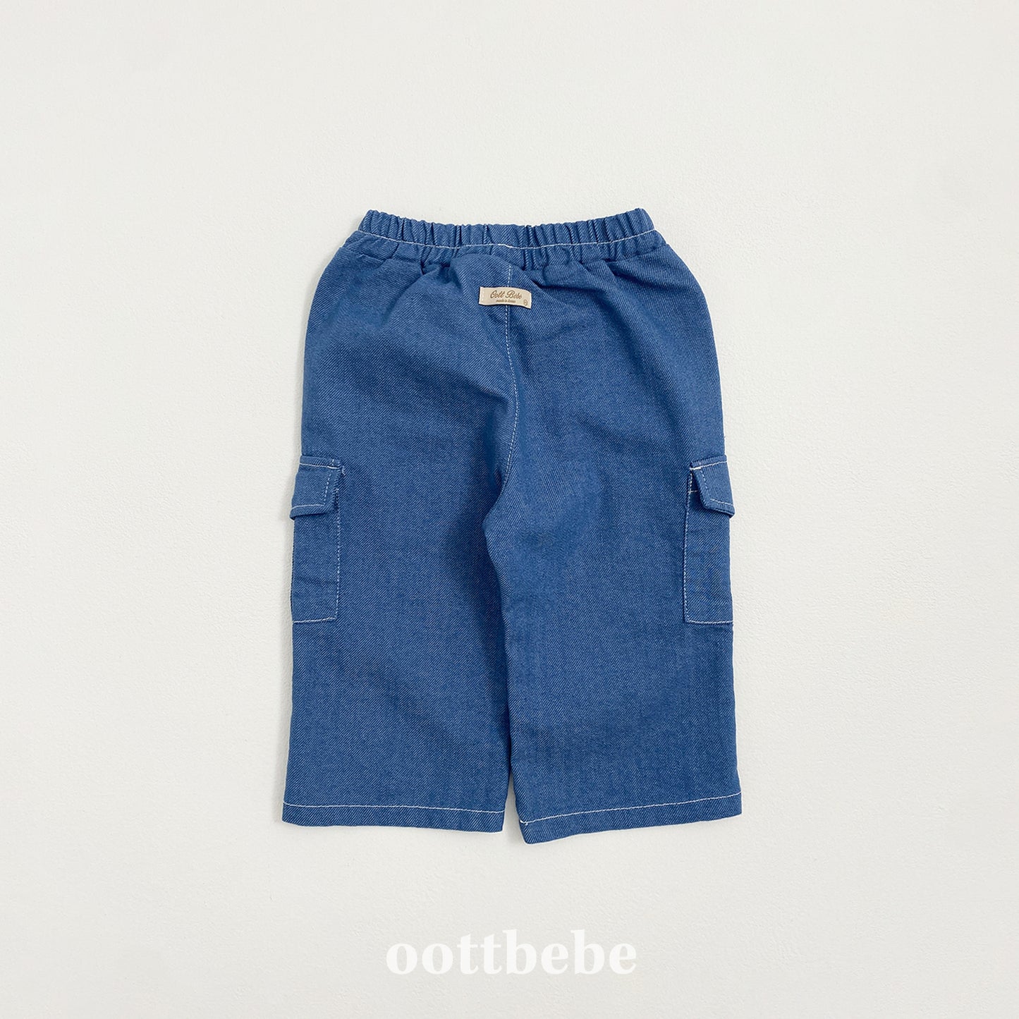 (Pre-order) OOTTBEBE - Stitch Cargo Pants 스티치카고팬츠 (2 Colors)