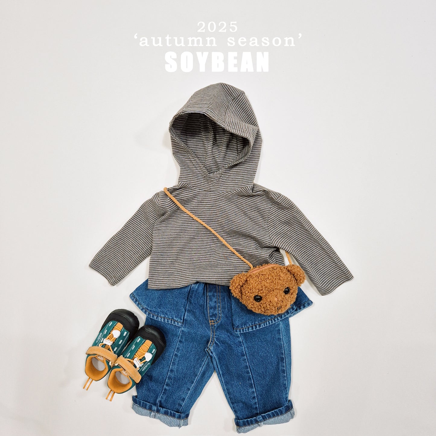 (Pre-order) Soybean Kids - Skirt Wide Denim Pants 스커트와이드데님팬츠 (2 Colors)