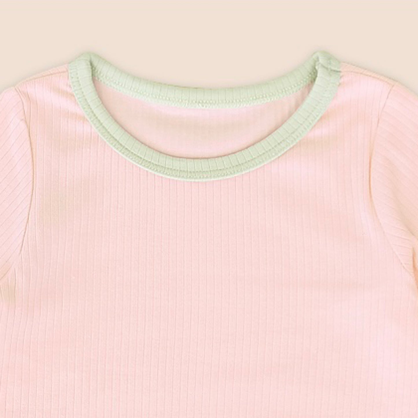 (Bebelaon) Modal Ribbed Pajama Set (4 Colors)