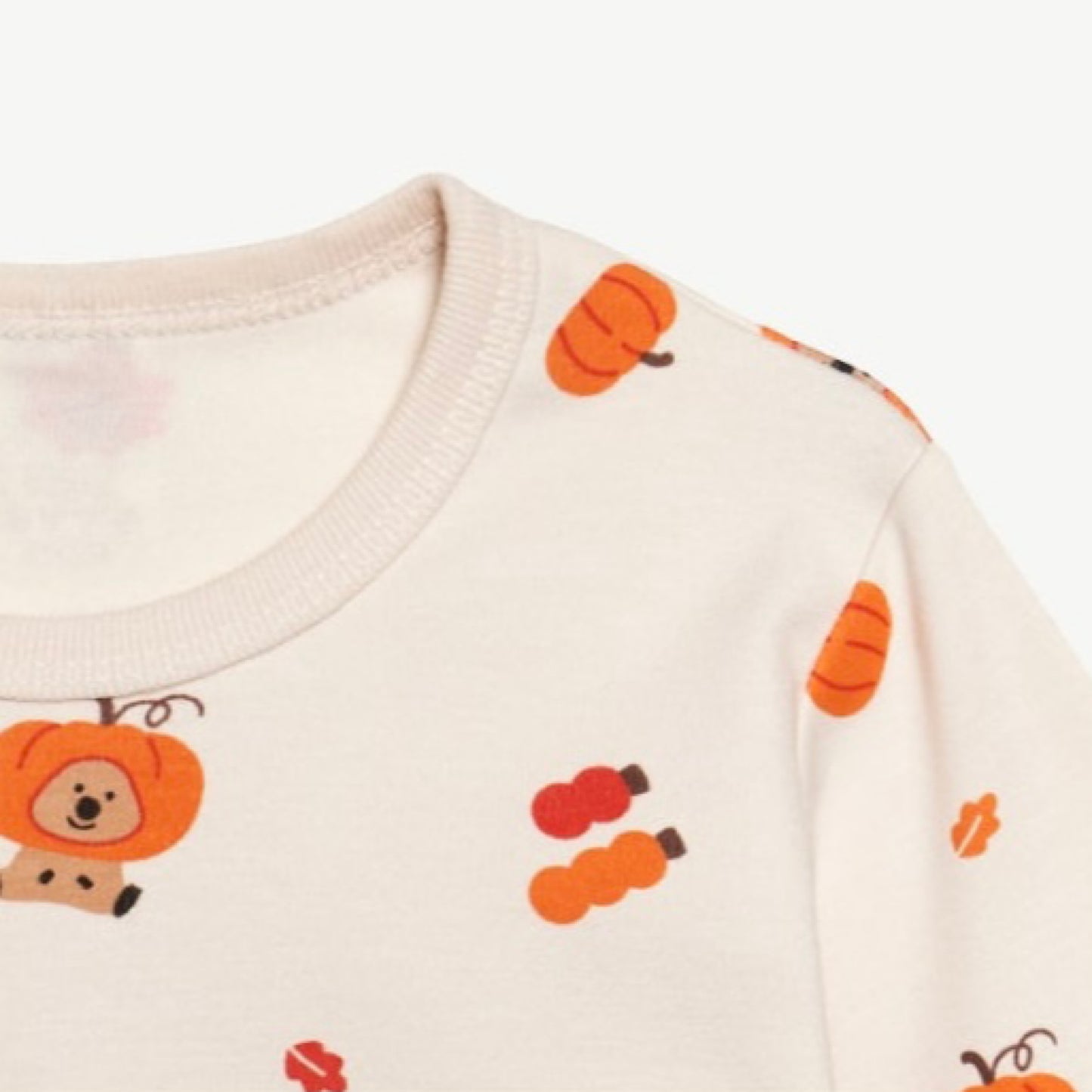 (Baby Boom) Pumpkin Long Sleeve Bamboo Pajama Set