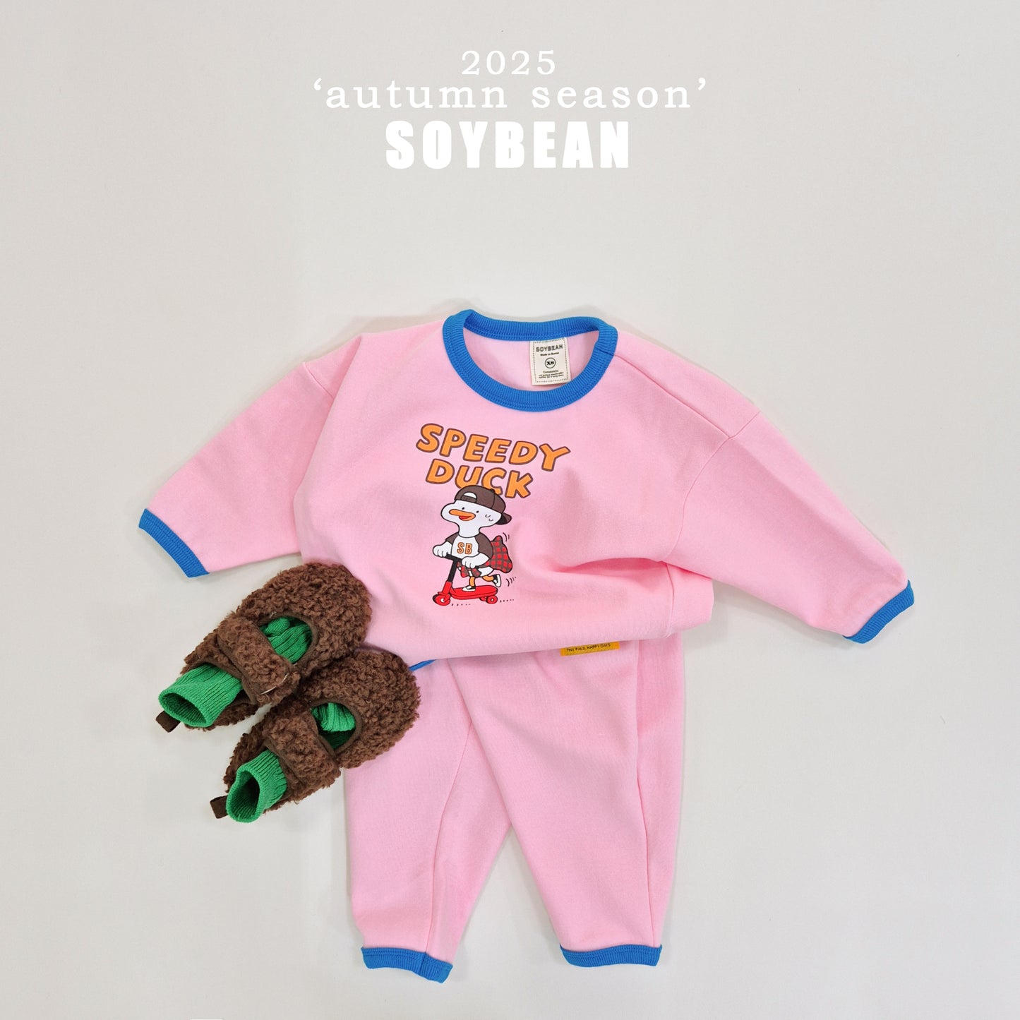 (Pre-order) Soybean Kids - Speed Duck Top & Bottom Set 스피드덕상하복 (4 Colors)