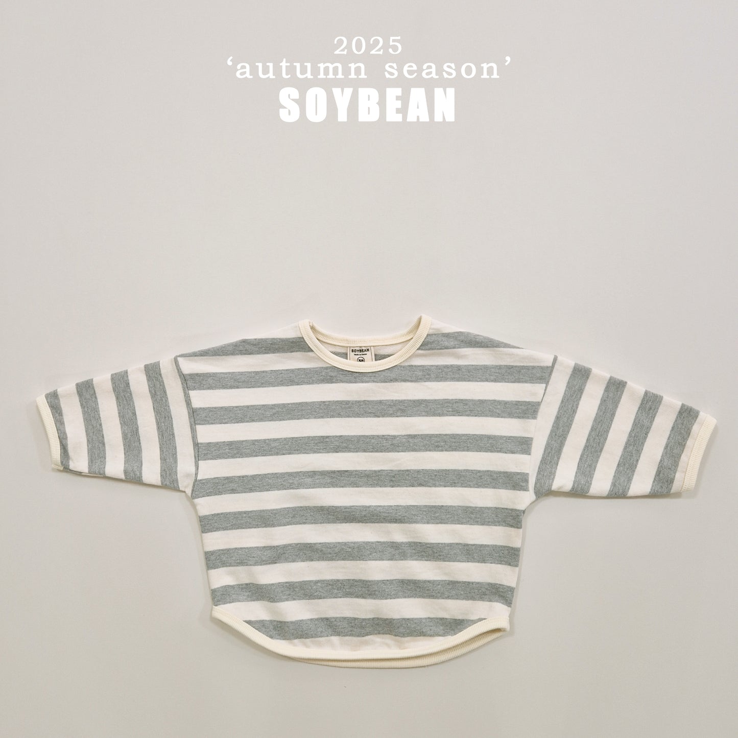 (Pre-order) Soybean Kids - Stripe Sweatshirt 랍빠단가라맨투맨 (7 Colors)