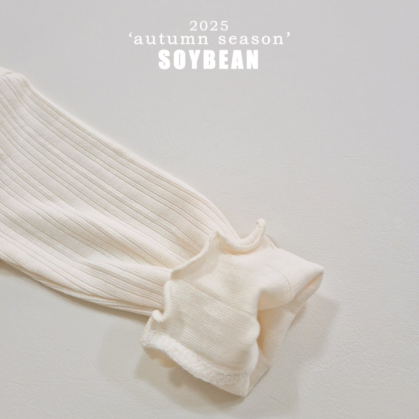 (Pre-order) Soybean Kids - Volume Ribbed Tee 볼륨골지티 (3 Colors)
