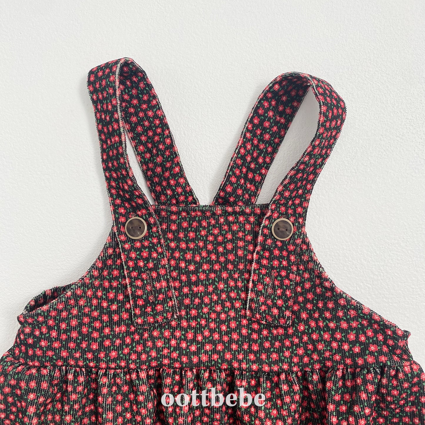 (Pre-order) OOTTBEBE - Bloom Suspender Suit 블룸멜빵슈트 (2 Colors)