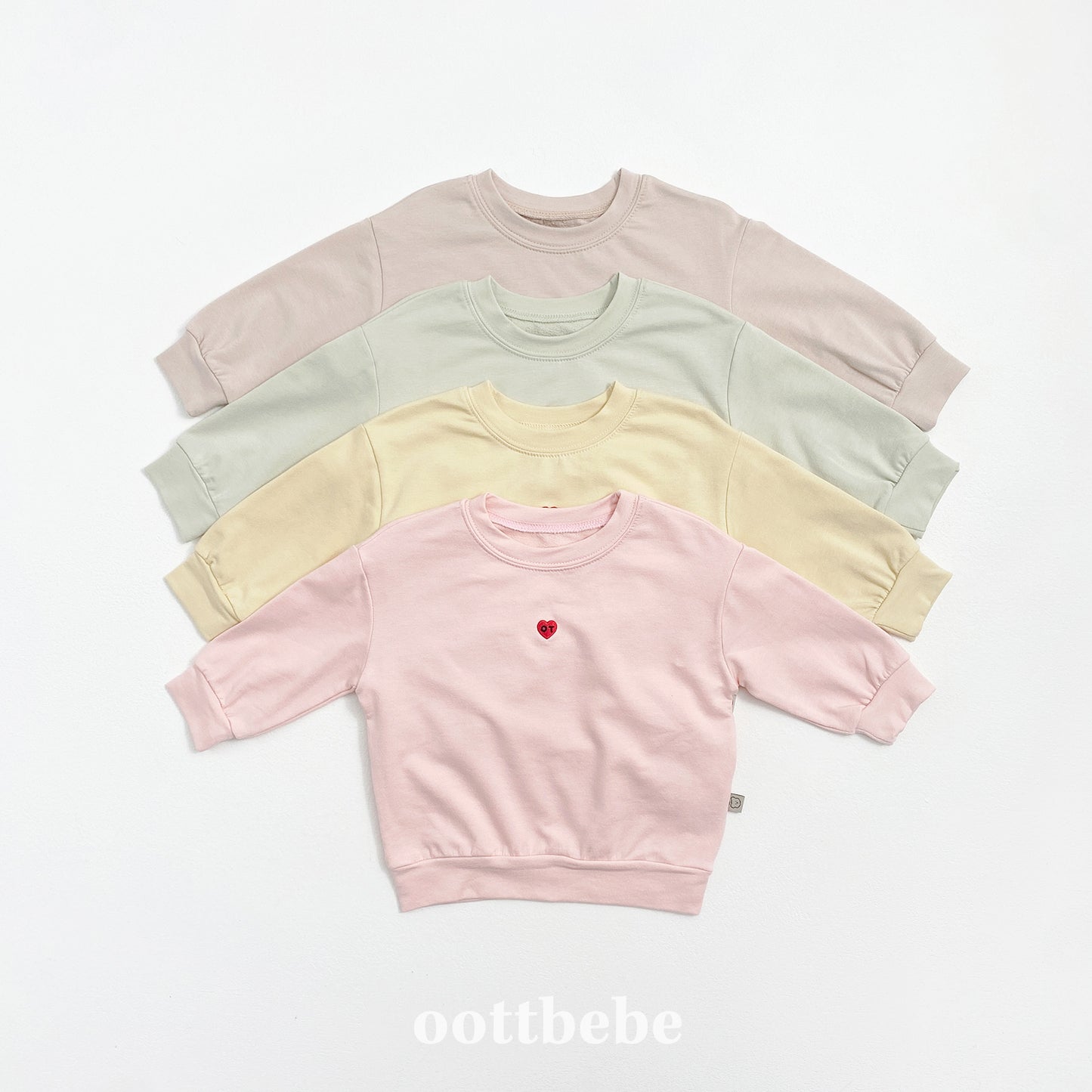 (Pre-order) OOTTBEBE - Petit Modal Top & Bottom Set (Stretch Terry) 쁘띠모달상하복(쮸리스판) (4 Colors)