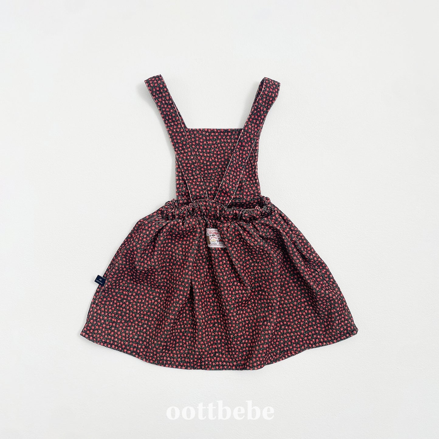 (Pre-order) OOTTBEBE - Bloom Suspender Dress 블룸멜빵원피스 (2 Colors)