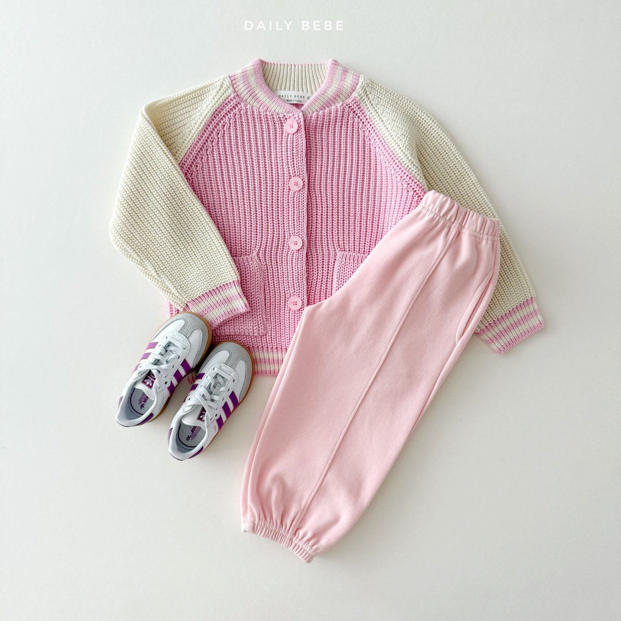 (Pre-order) Daily Bebe - Kids' Varsity Cardigan 바시티 가디건 (2 Colors)