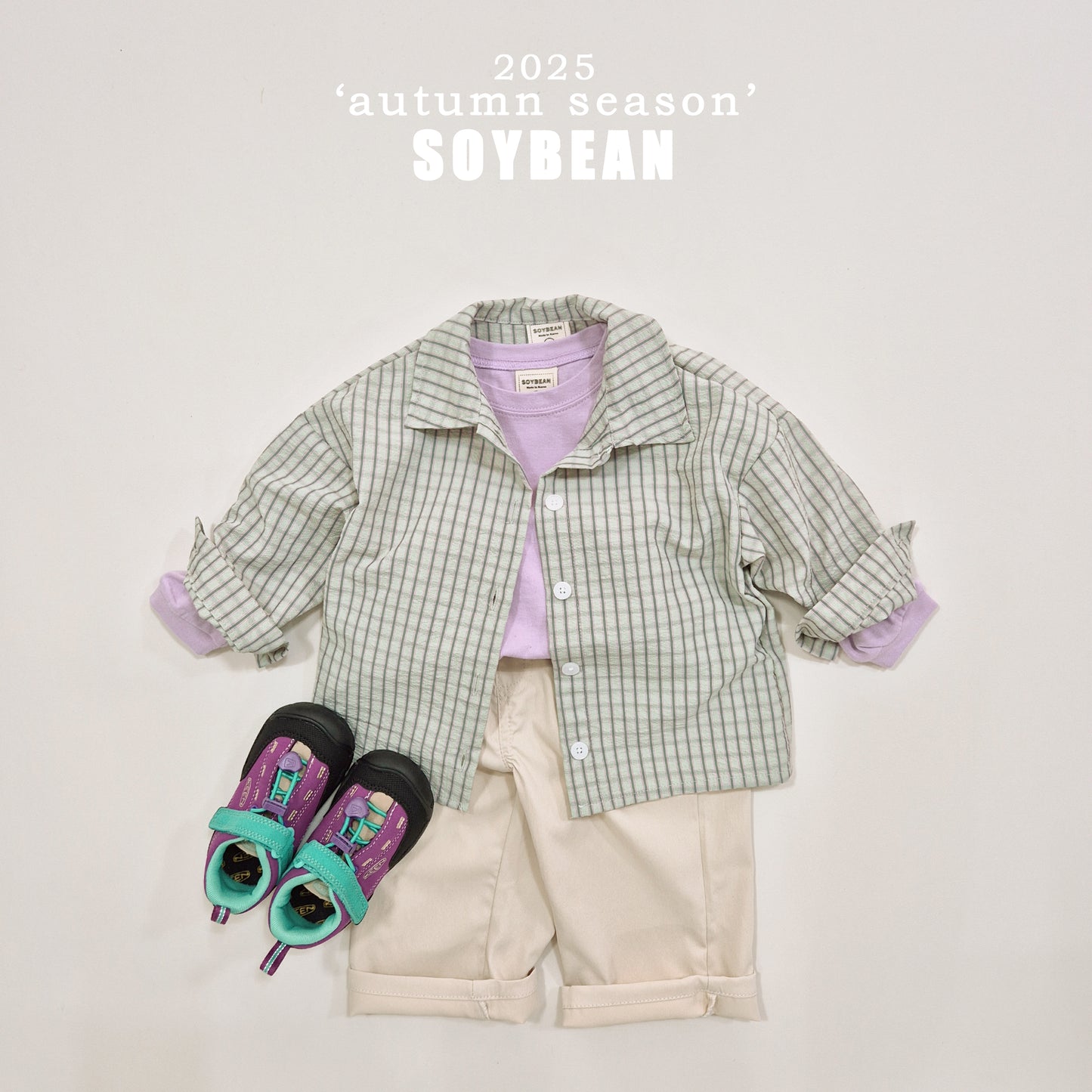 (Pre-order) Soybean Kids - Cotton Sugar Boxy Tee 코튼슈가박스티 (10 Colors)