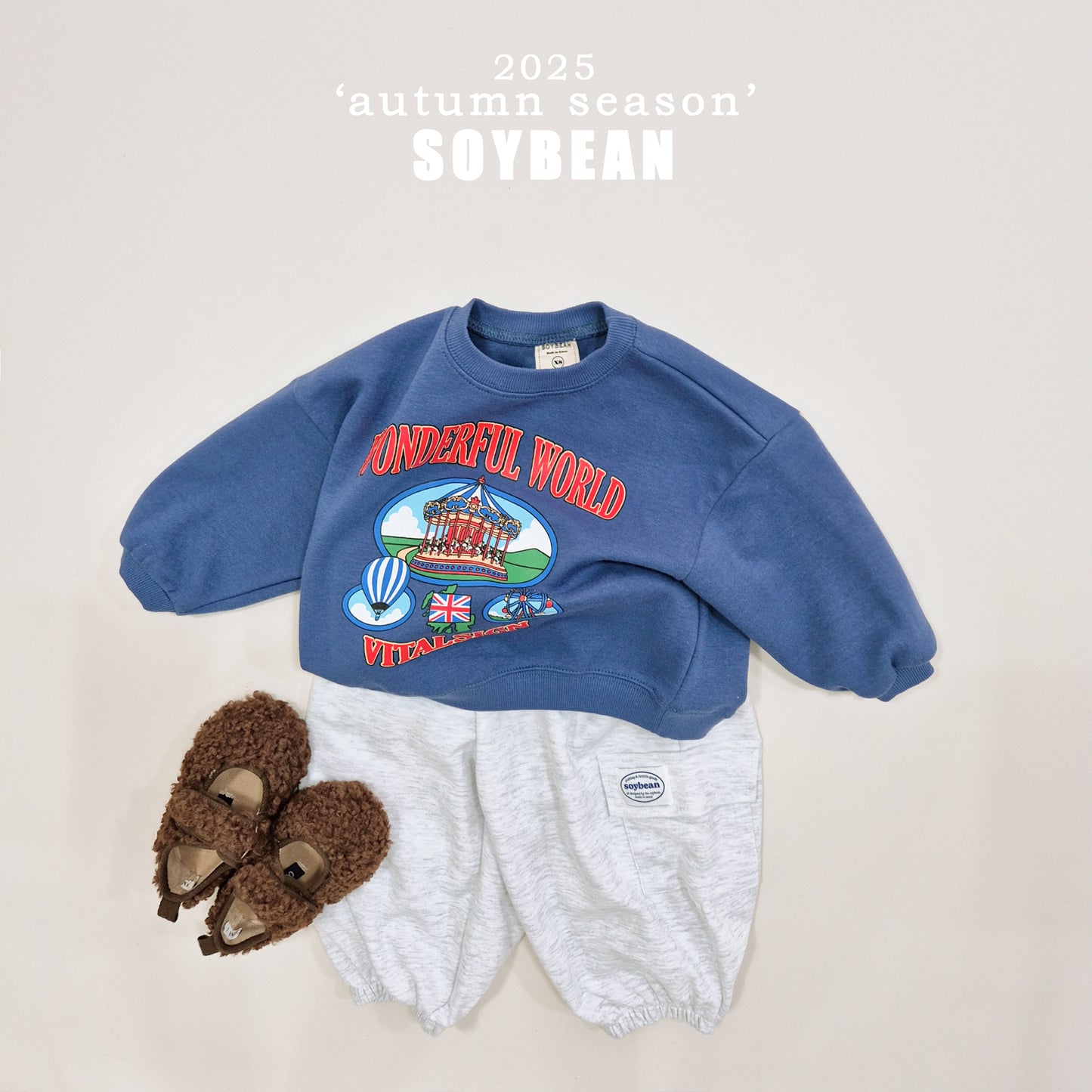 (Pre-order) Soybean Kids - Balloon Cargo Jogger Pants 항아리카고조거팬츠 (3 Colors)