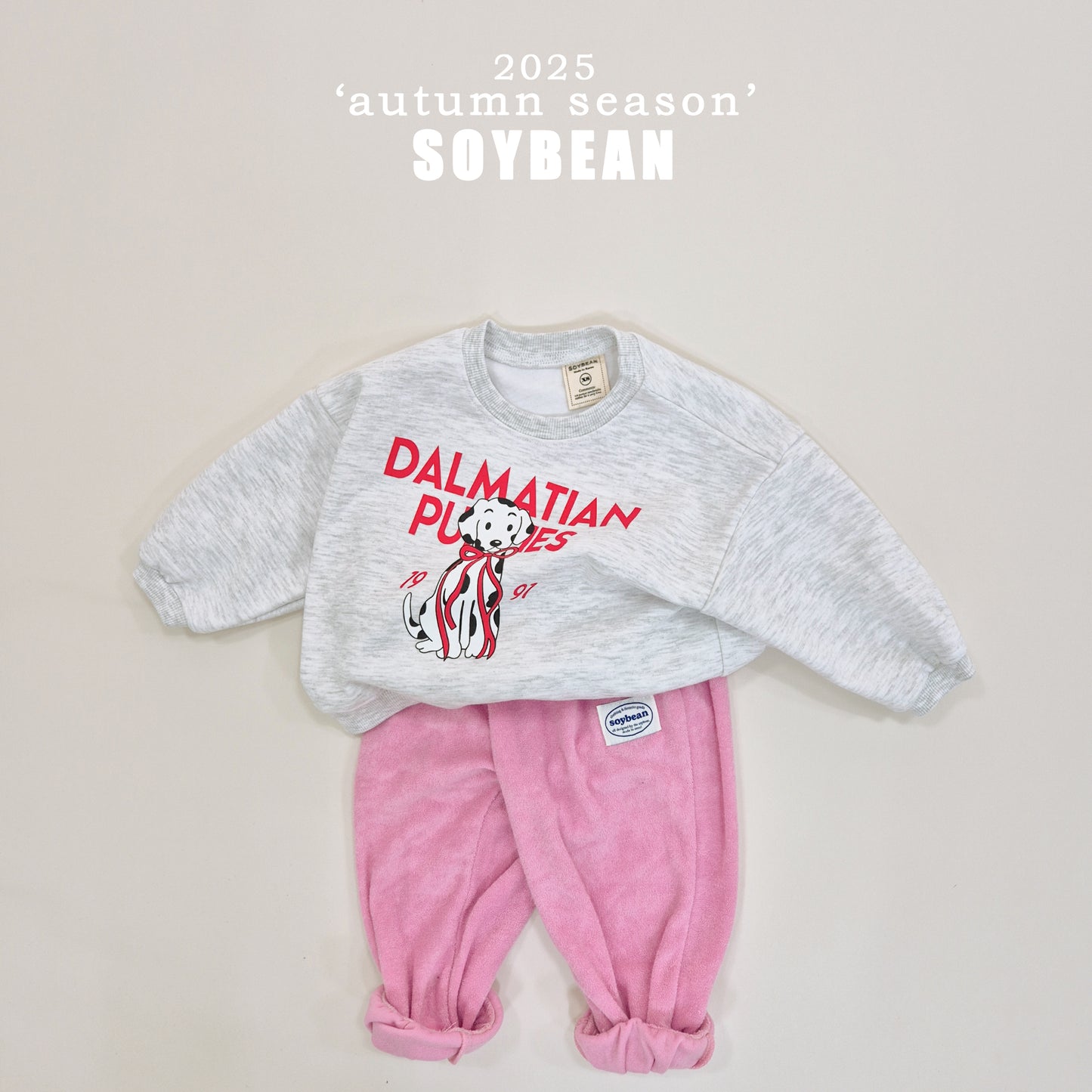(Pre-order) Soybean Kids - Dalmatian Sweatshirt 달마시안맨투맨 (2 Colors)