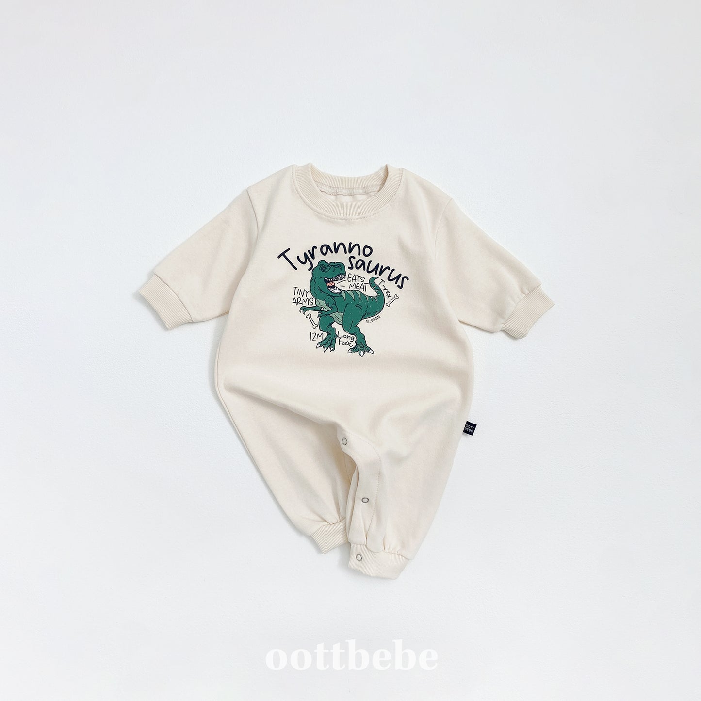 (Pre-order) OOTTBEBE - Dino Full Bodysuit 공룡전신슈트 (3 Colors)