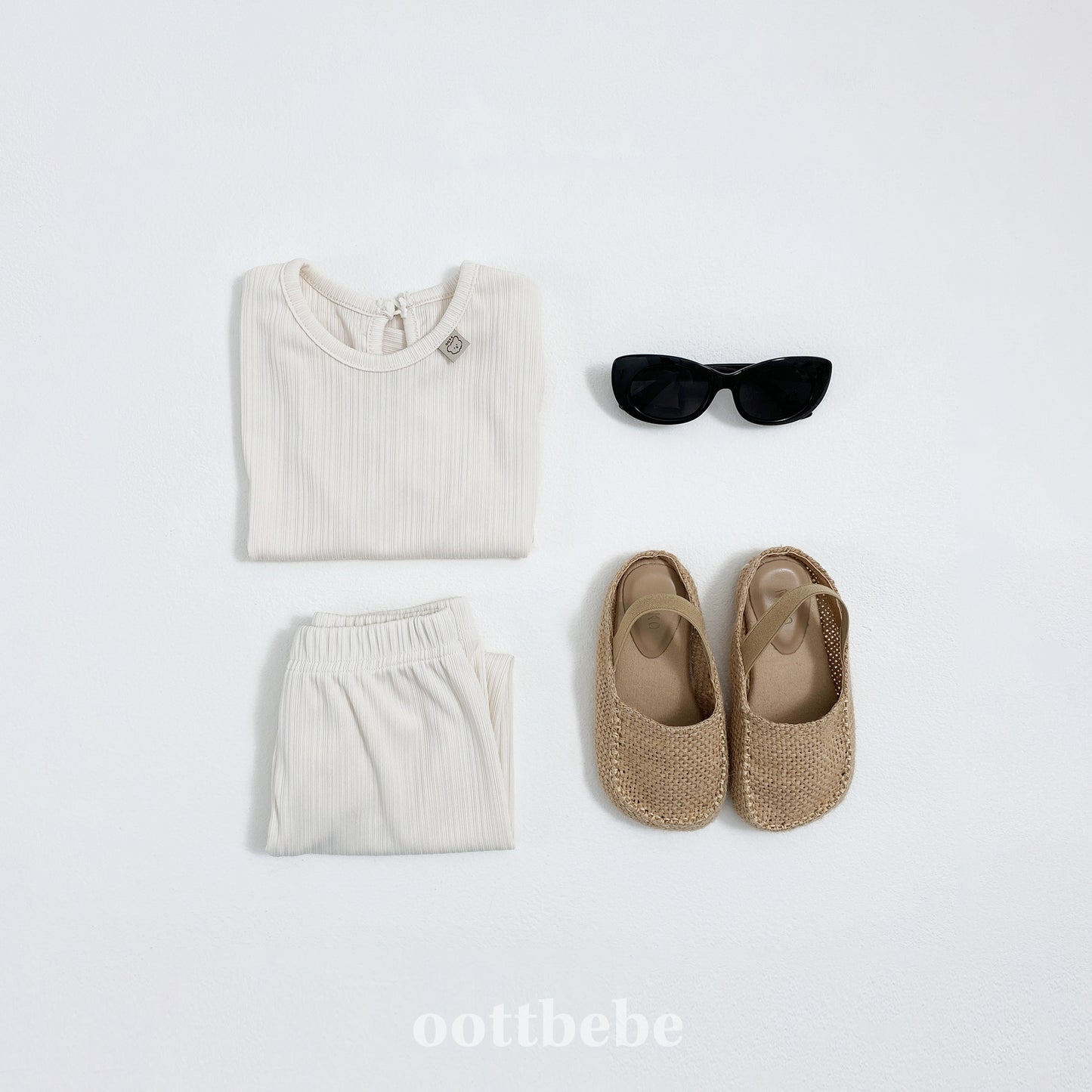(Pre-order) OOTTBEBE - Bali Pleats Top and Bottom Set 발리플리츠상하복 (4 Colors)