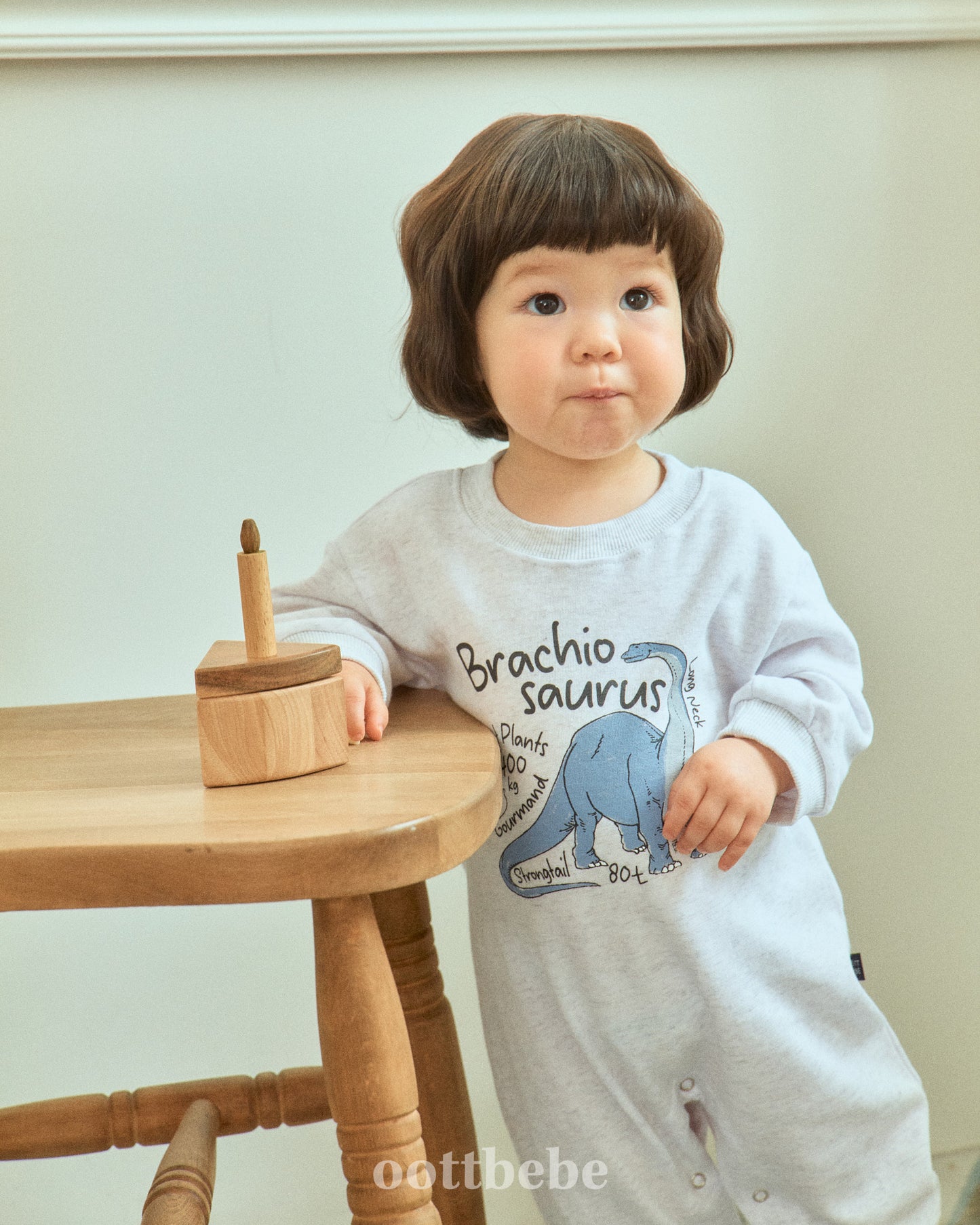 (Pre-order) OOTTBEBE - Dino Full Bodysuit 공룡전신슈트 (3 Colors)