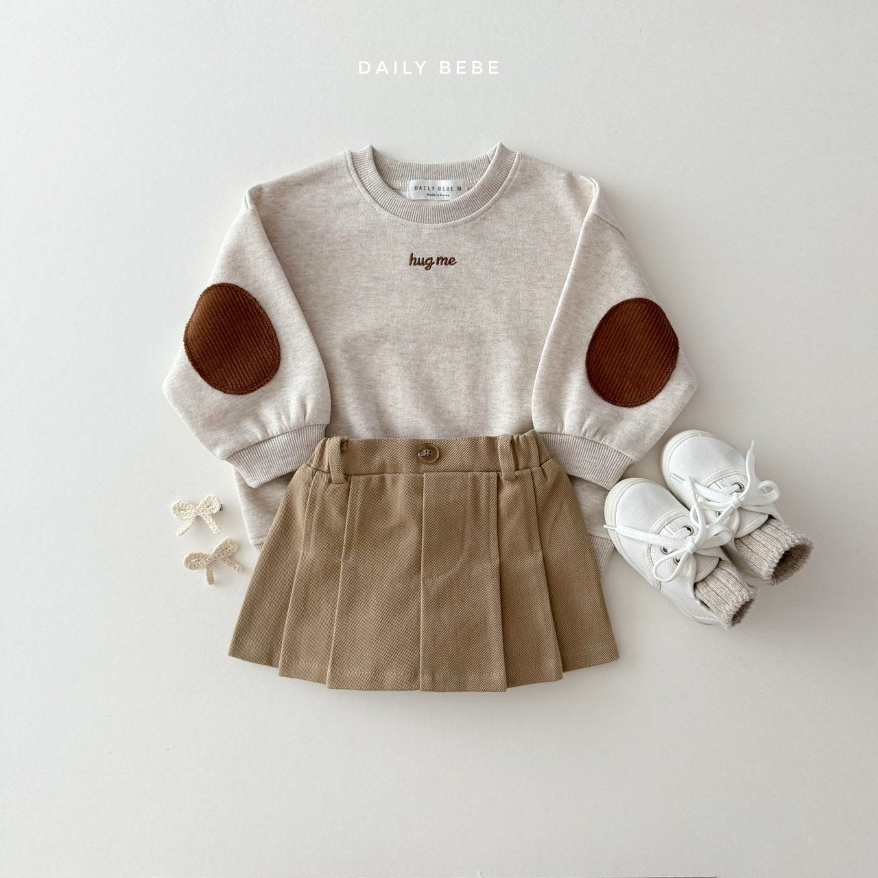(Pre-order) Daily Bebe - Kids' Hug Me Sweatshirt 허그미 맨투맨 (3 Colors)