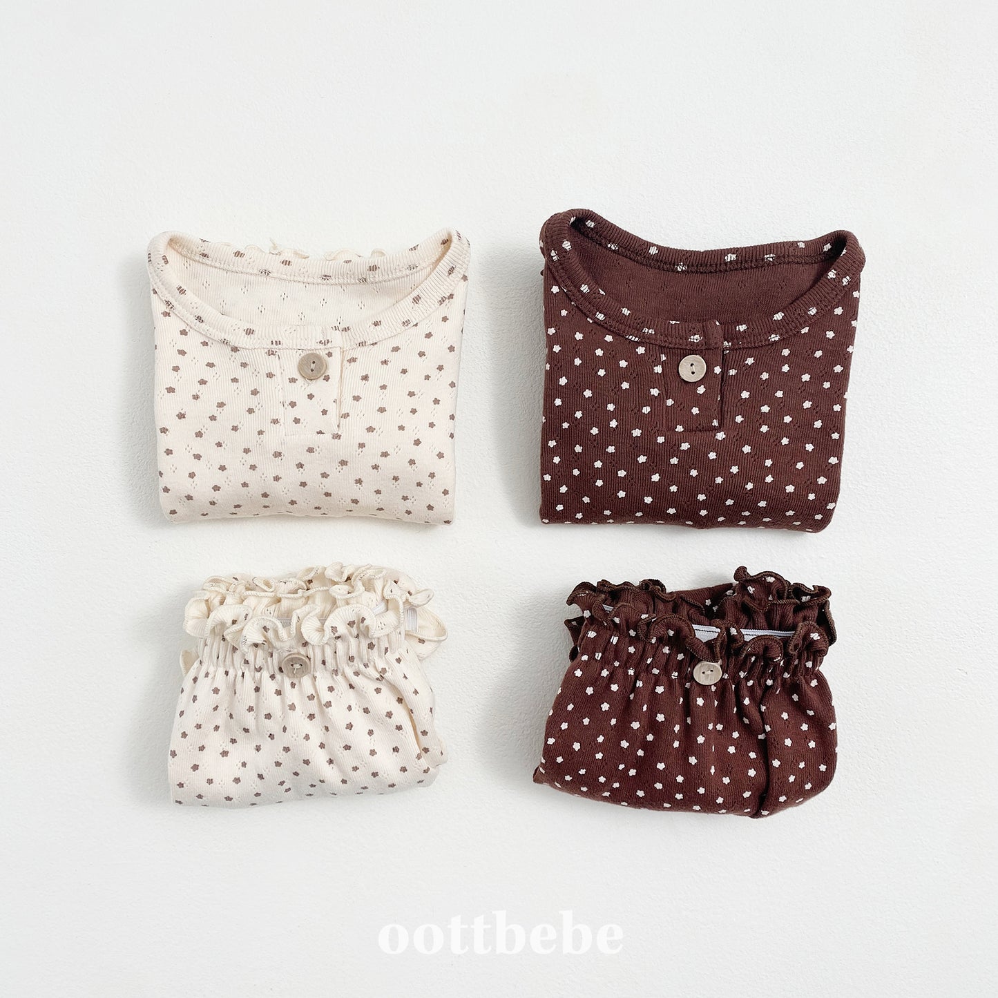 (Pre-order) OOTTBEBE - Star Candy Bloomer Set 별사탕블루머Set (2 Colors)