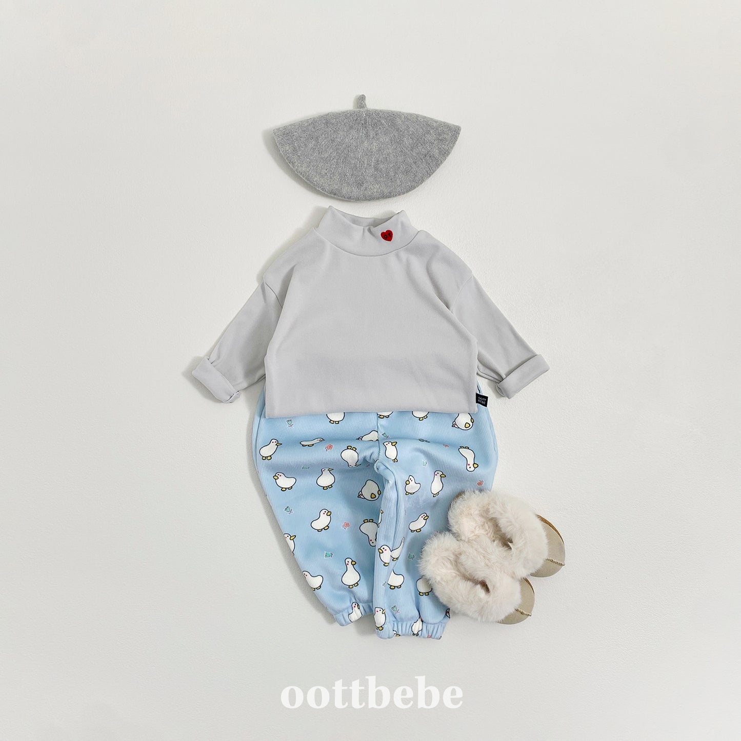 (Pre-order) OOTTBEBE Winter - Animal Forest Cozy Pants 동물의숲고쟁이팬츠 (4 Colors)