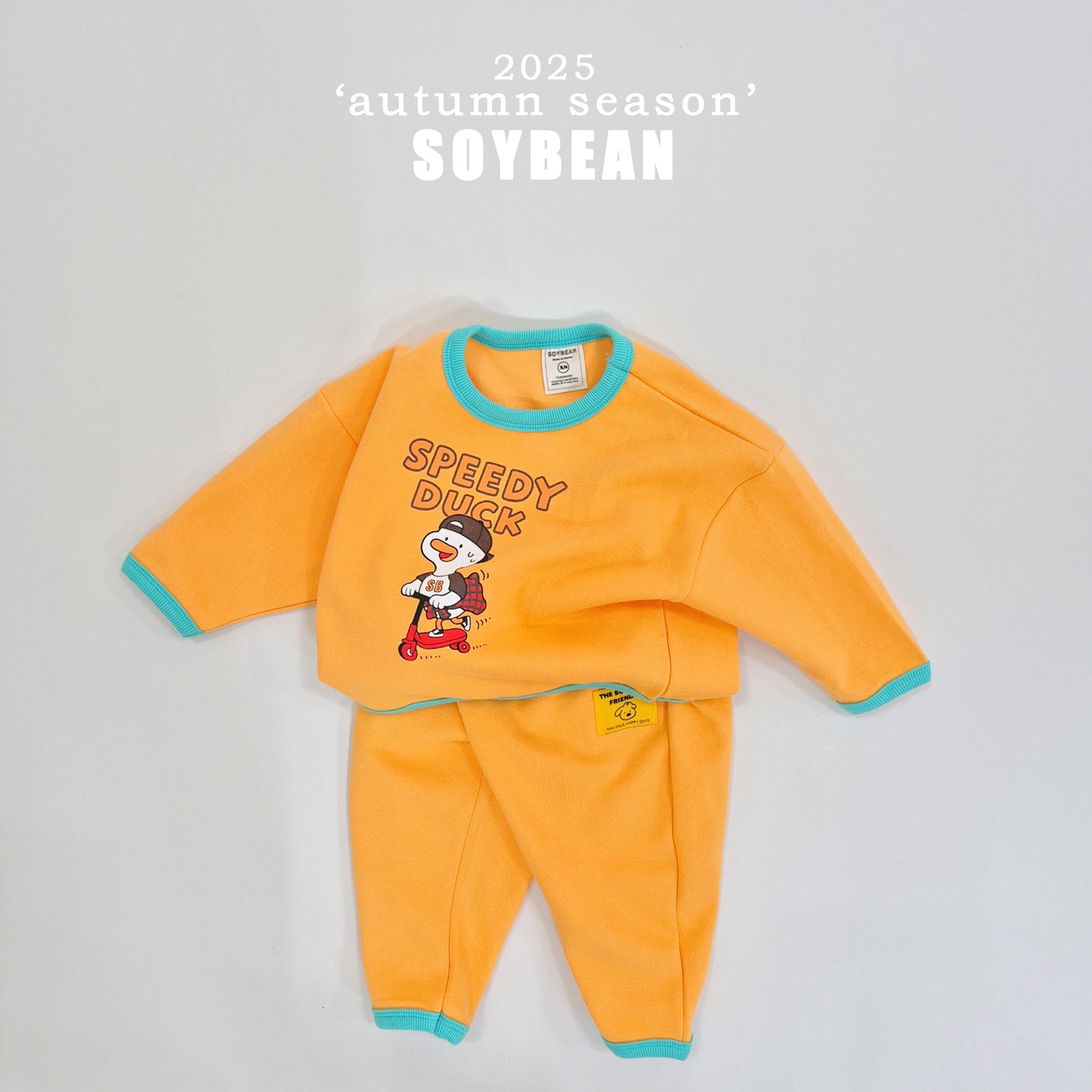 (Pre-order) Soybean Kids - Speed Duck Top & Bottom Set 스피드덕상하복 (4 Colors)