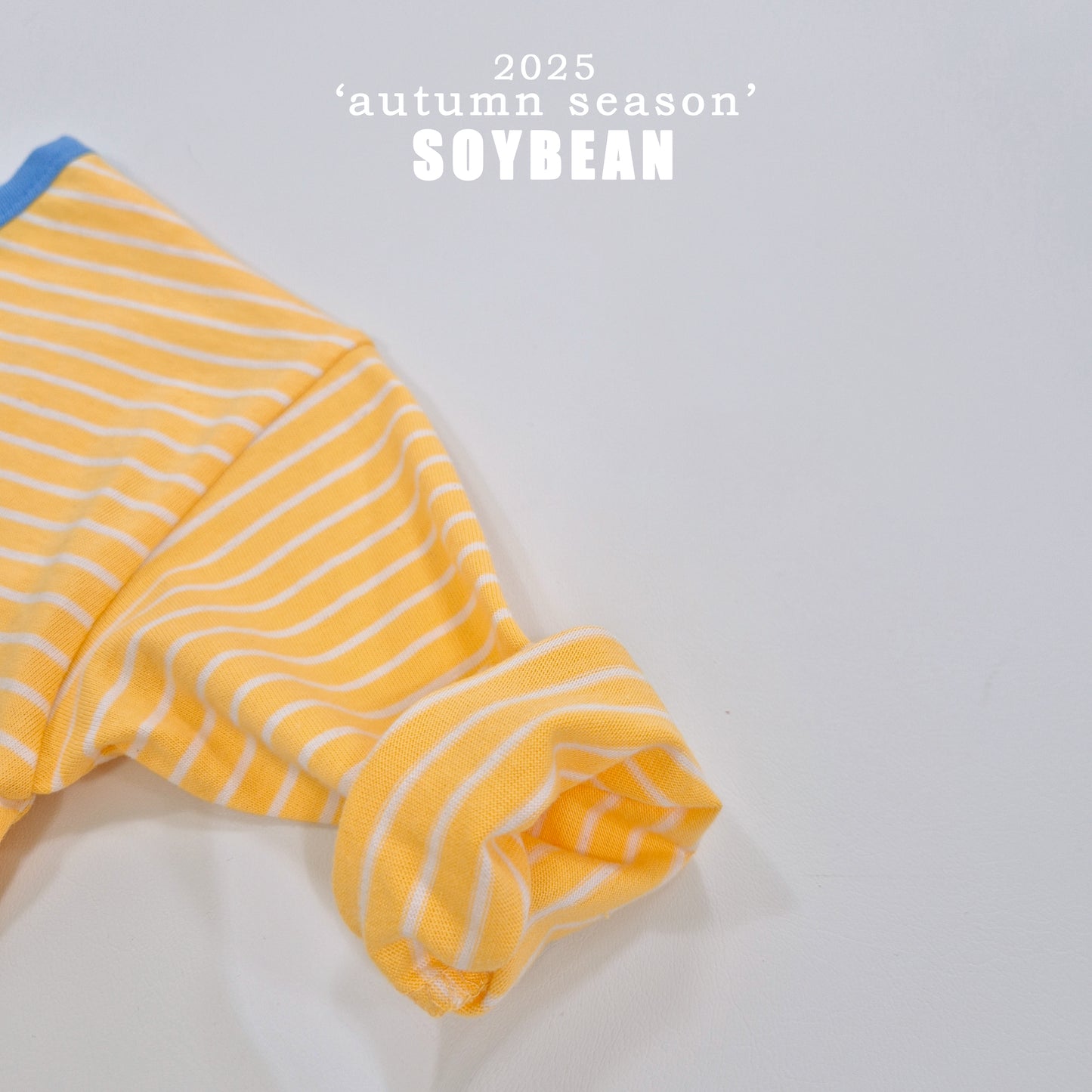 (Pre-order) Soybean Kids - Autumn Captain Stripe Tee 어텀캡틴단가라티 (5 Colors)