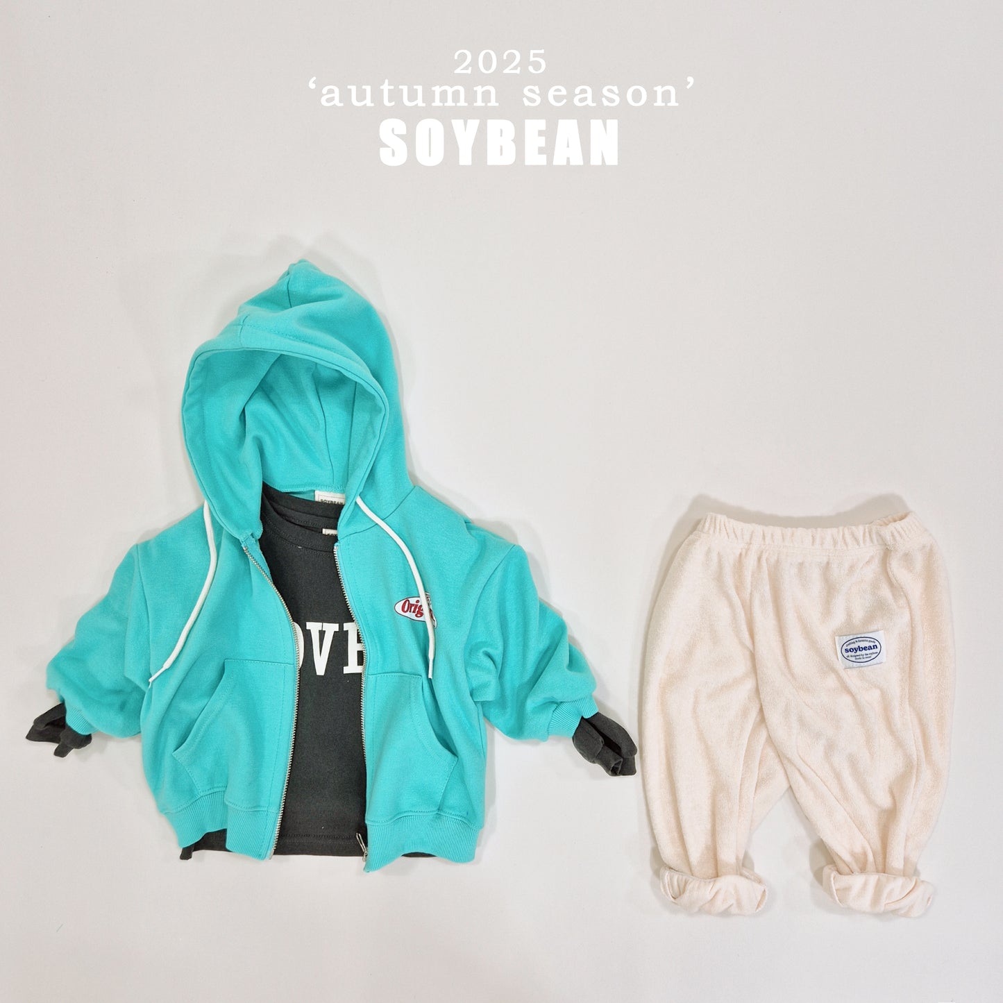 (Pre-order) Soybean Kids - Original Hood Zip-Up 오리지날후드집업 (3 Colors)