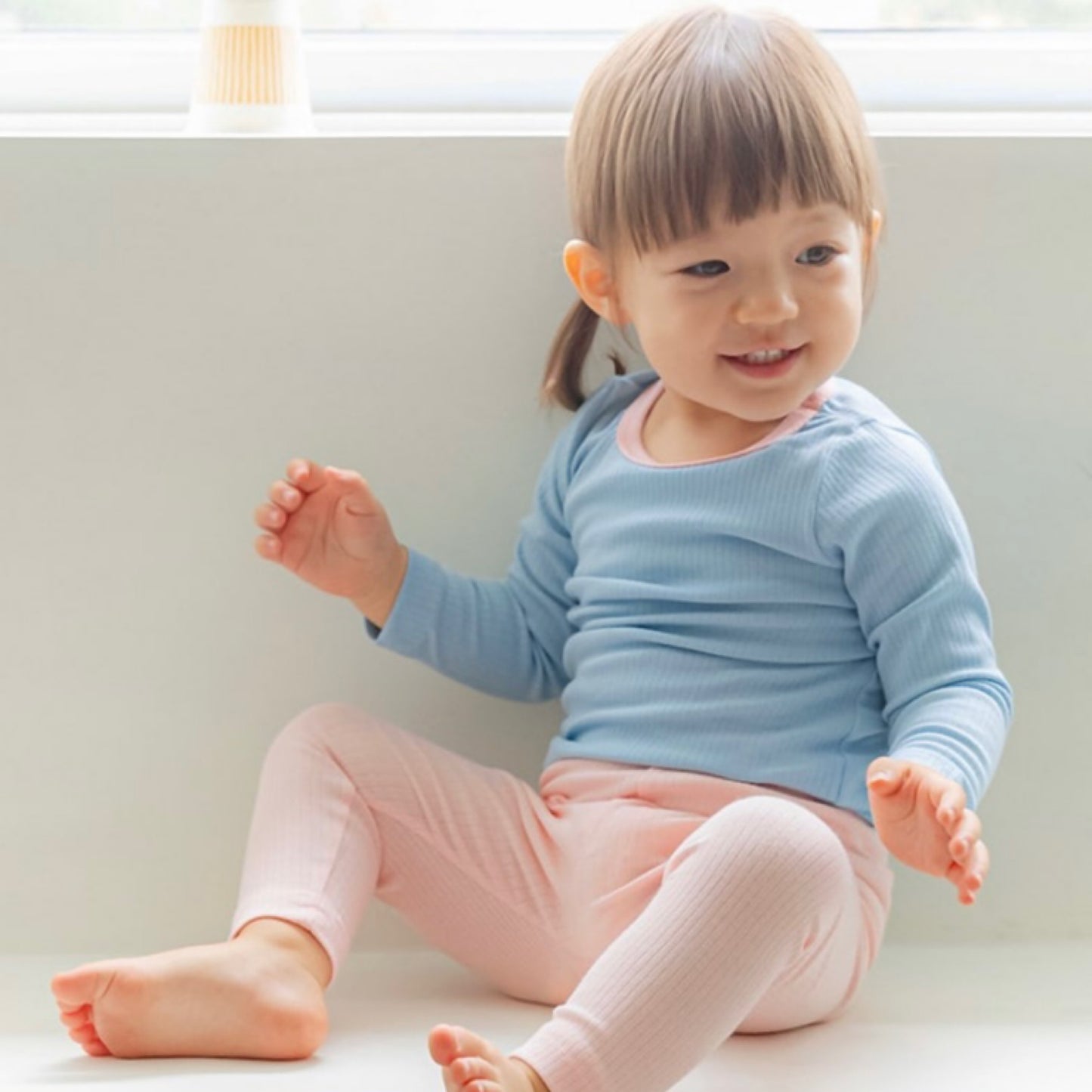 (Bebelaon) Modal Ribbed Pajama Set (4 Colors)