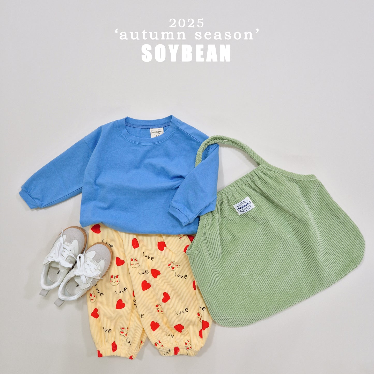 (Pre-order) Soybean Kids - Cotton Sugar Boxy Tee 코튼슈가박스티 (10 Colors)
