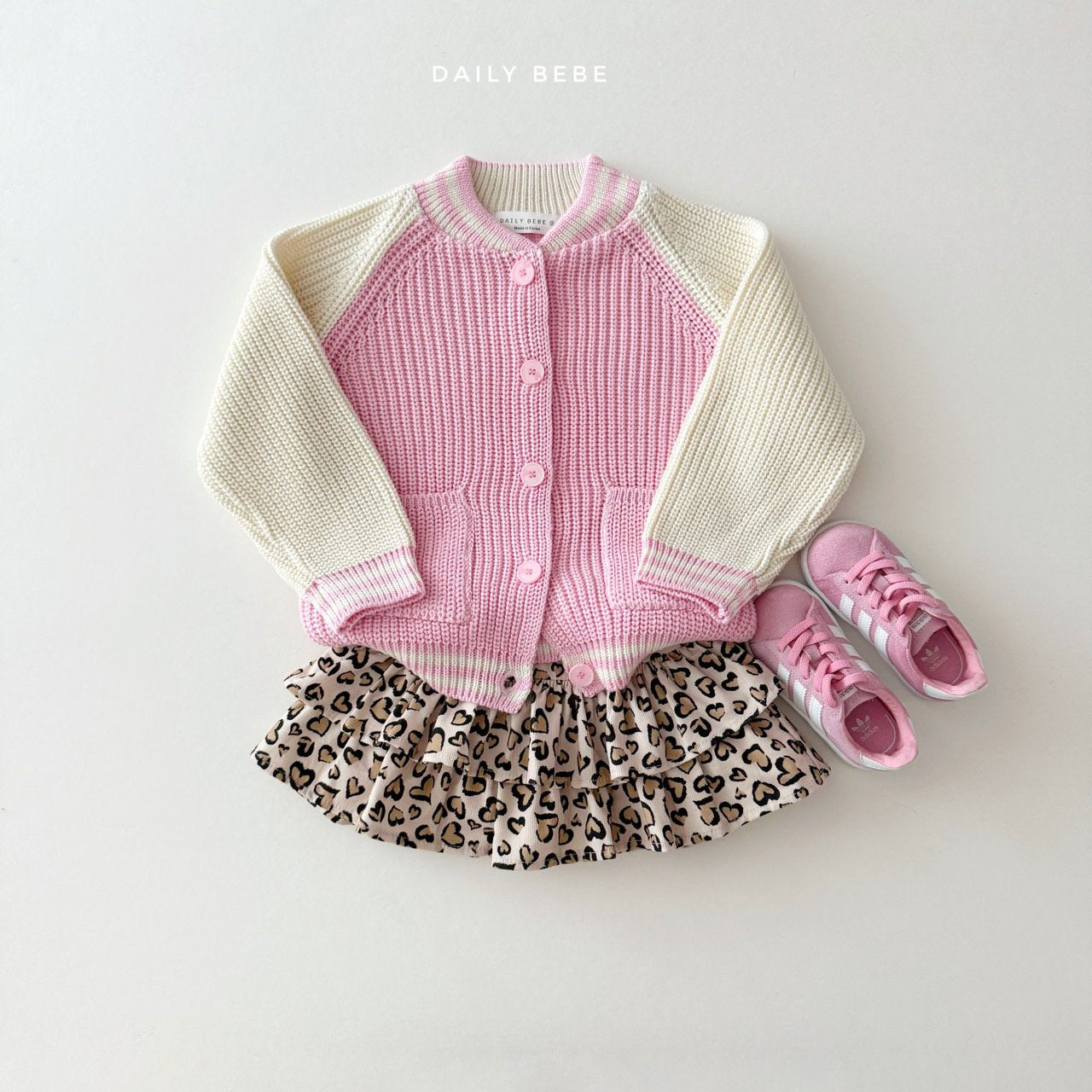 (Pre-order) Daily Bebe - Kids' Varsity Cardigan 바시티 가디건 (2 Colors)