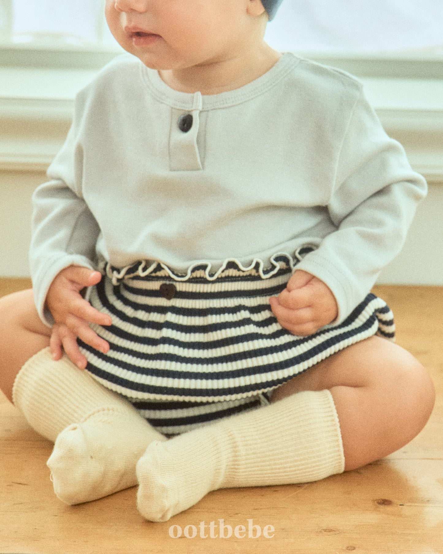 (Pre-order) OOTTBEBE - Papillon Bloomer Set 빠삐용블루머Set (2 Colors)