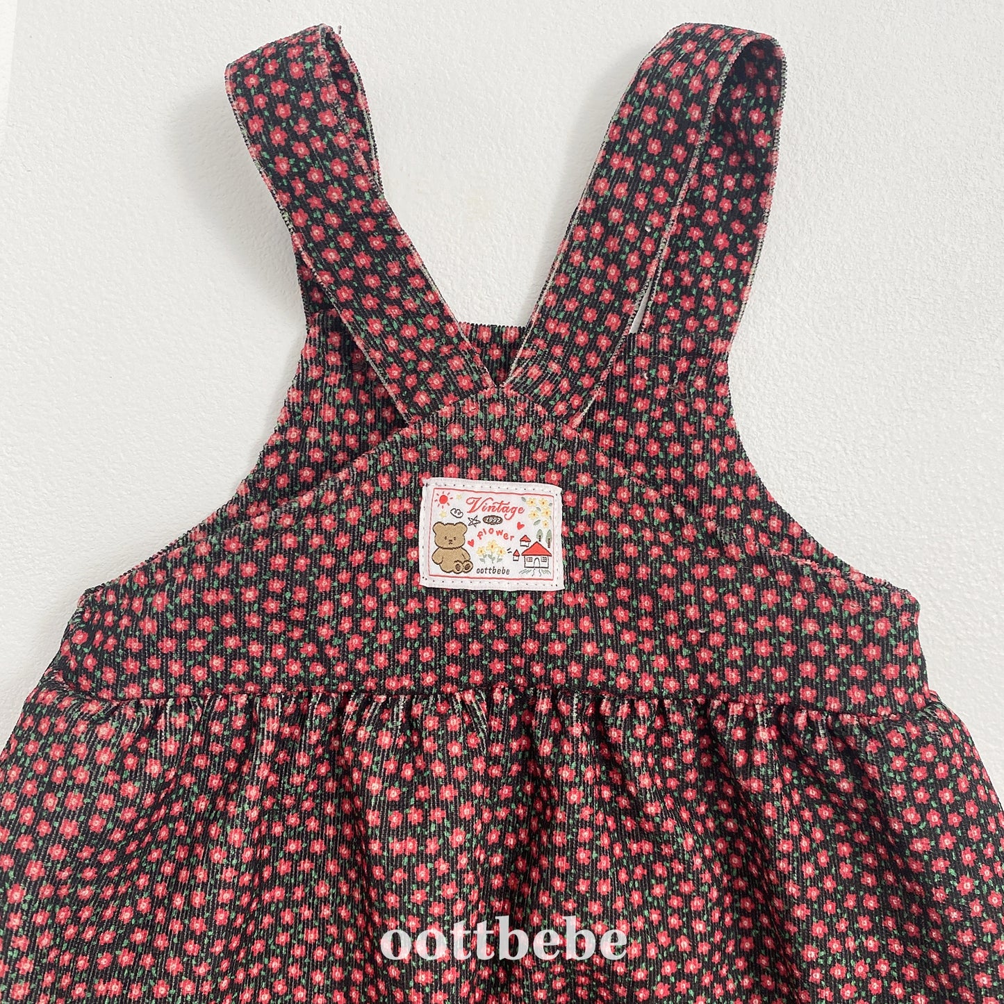(Pre-order) OOTTBEBE - Bloom Suspender Suit 블룸멜빵슈트 (2 Colors)