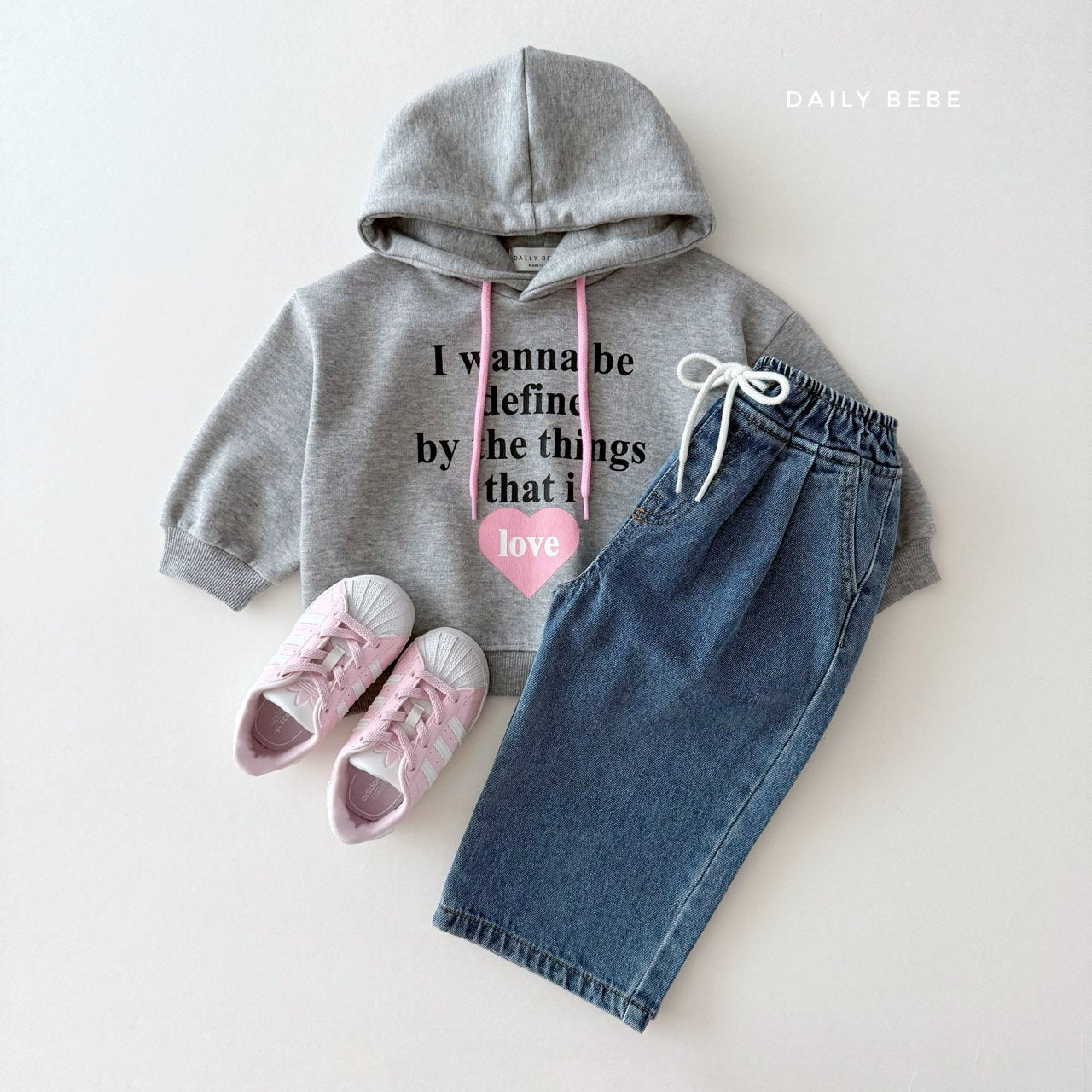 (Pre-order) Daily Bebe - Kids' Banding Denim Pants 밴딩데님팬츠