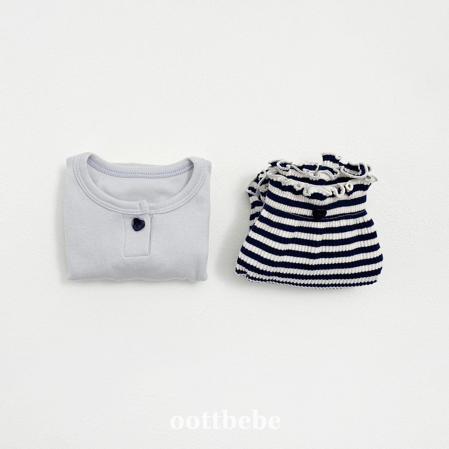 (Pre-order) OOTTBEBE - Papillon Bloomer Set 빠삐용블루머Set (2 Colors)