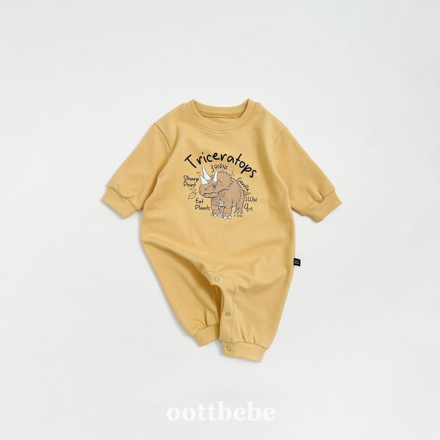 (Pre-order) OOTTBEBE - Dino Full Bodysuit 공룡전신슈트 (3 Colors)