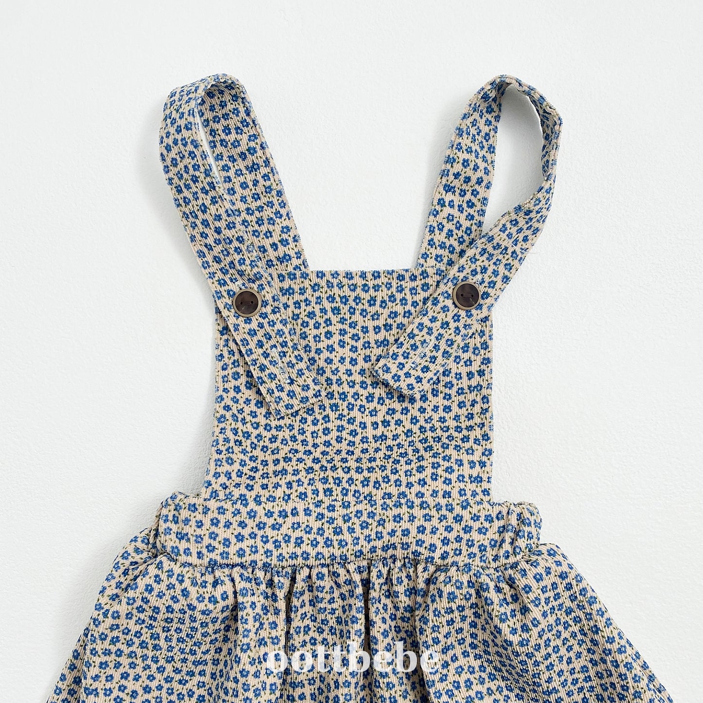 (Pre-order) OOTTBEBE - Bloom Suspender Dress 블룸멜빵원피스 (2 Colors)