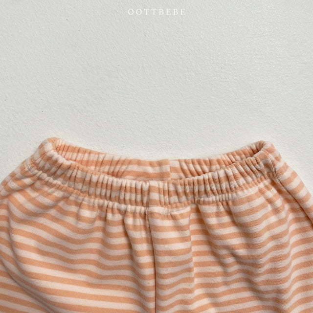 (In Stock) OOTTBEBE - Veggie Top and Bottom Set 채소상하복