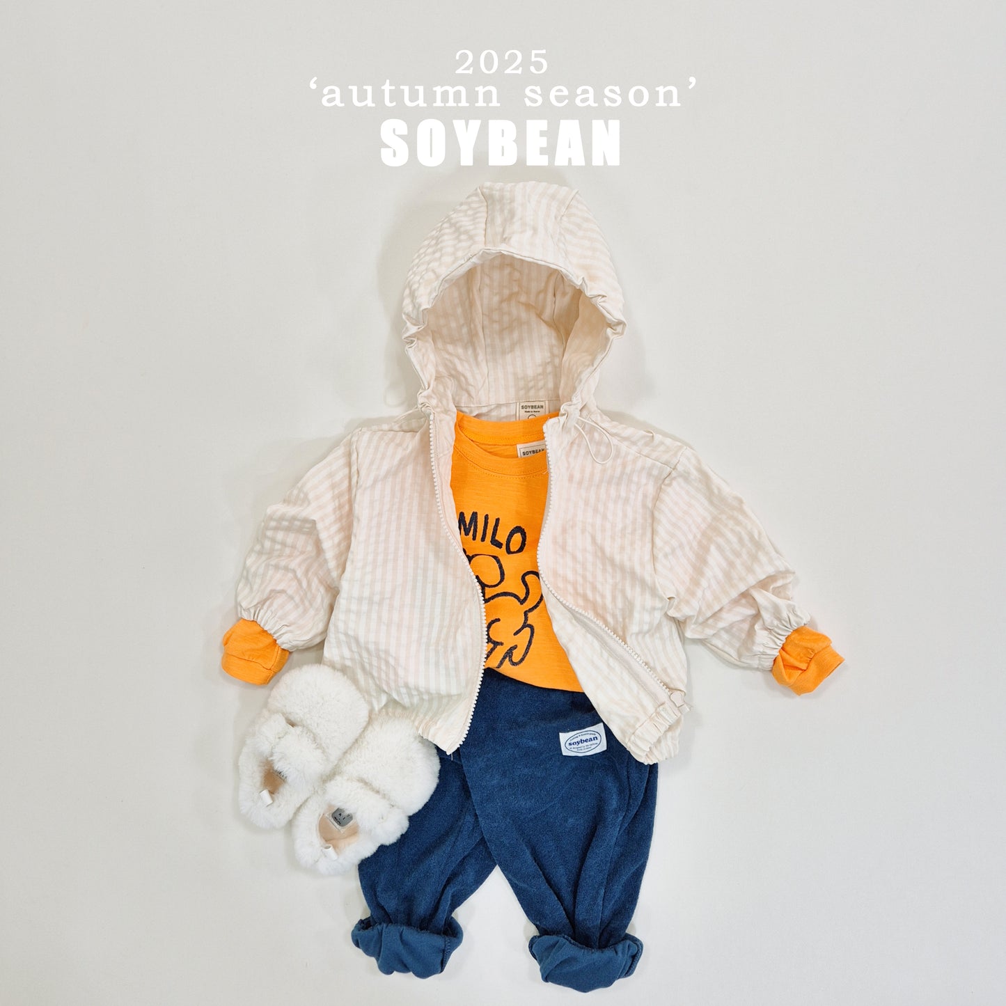 (Pre-order) Soybean Kids - Milo Slub Tee 마일로슬라브티 (4 Colors)