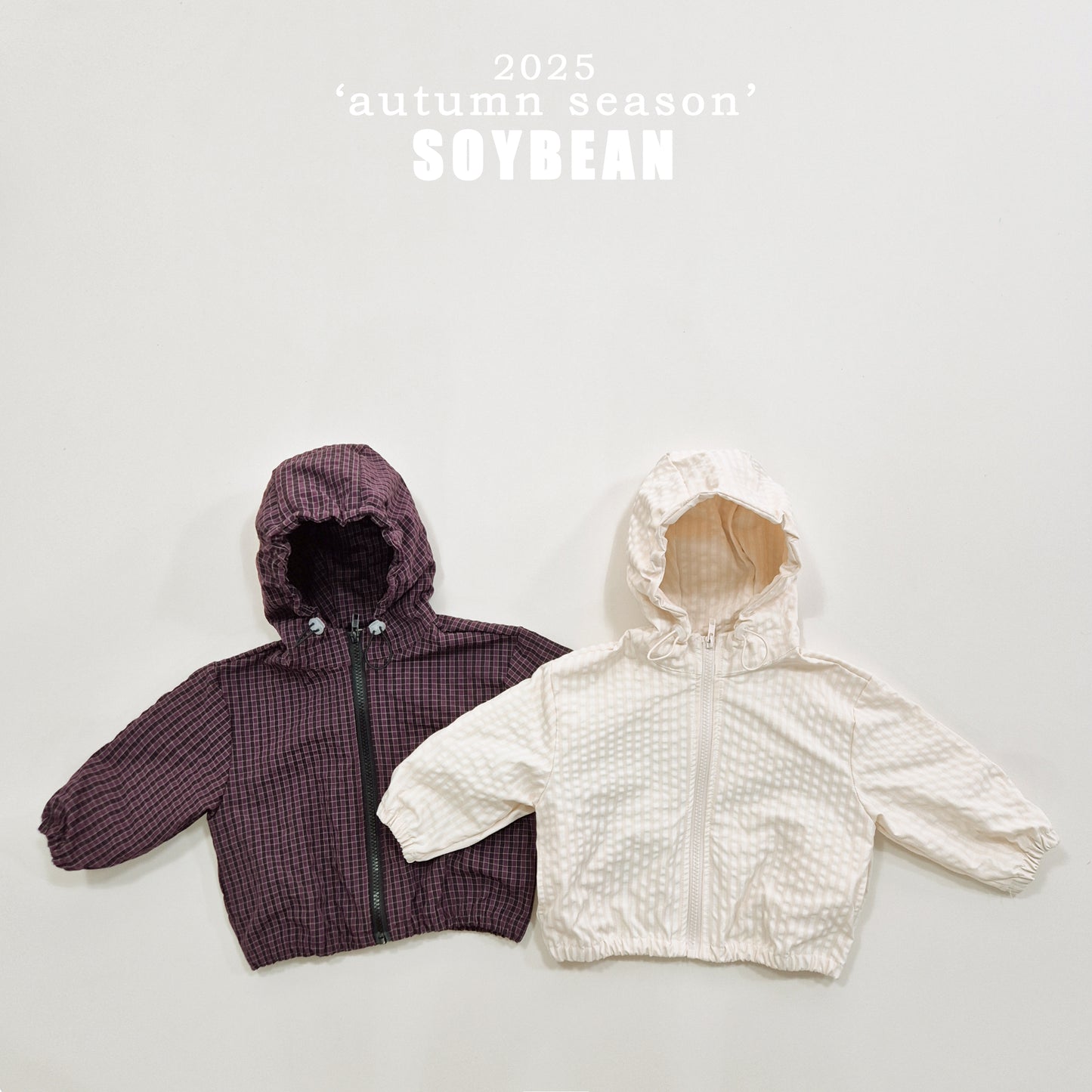 (Pre-order) Soybean Kids - Wind Plaid Jacket 윈드플래드자켓 (2 Colors)