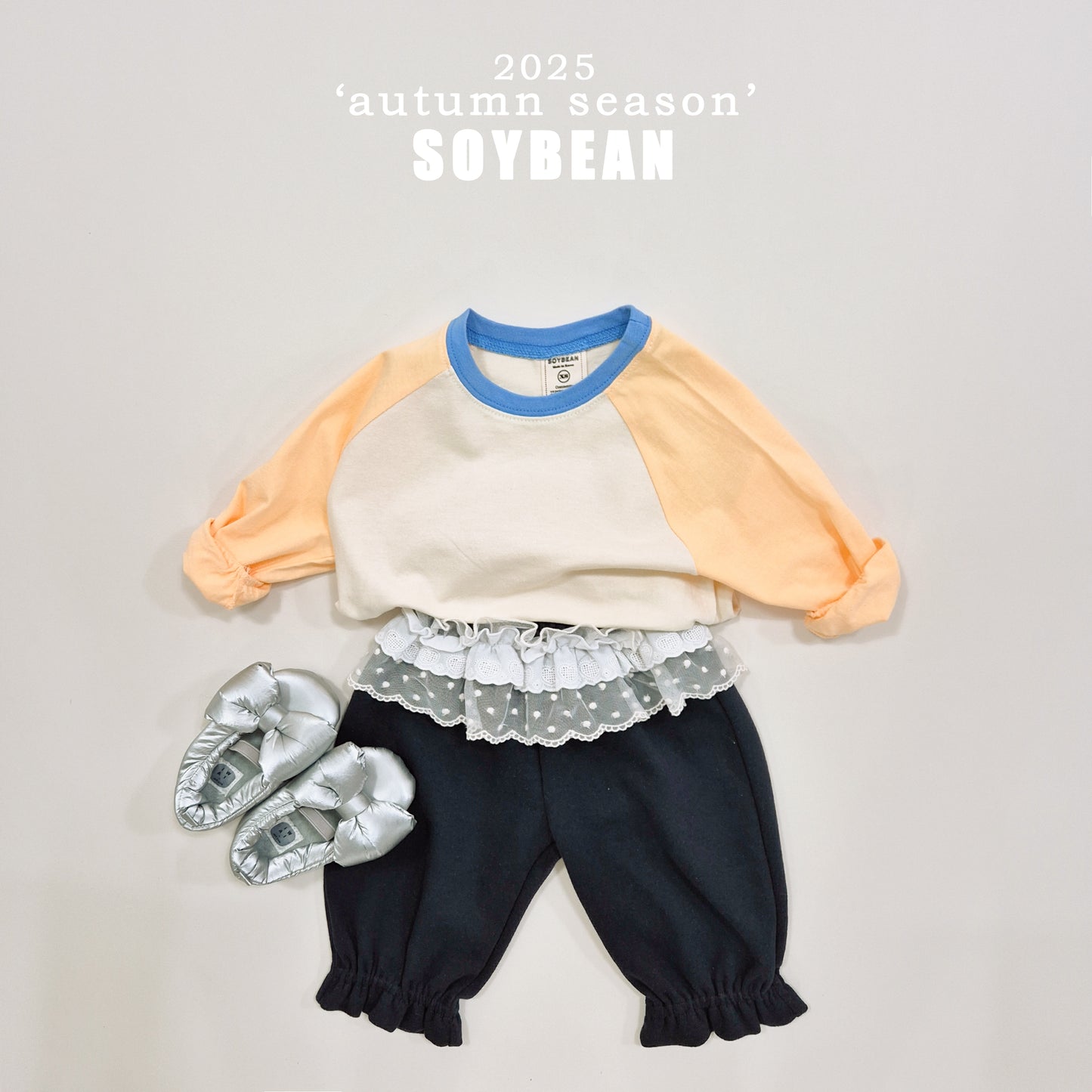 (Pre-order) Soybean Kids - Candy Raglan Tee 캔디나그랑티 (10 Colors)