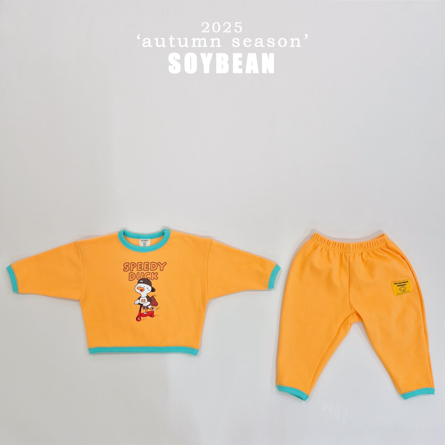 (Pre-order) Soybean Kids - Speed Duck Top & Bottom Set 스피드덕상하복 (4 Colors)