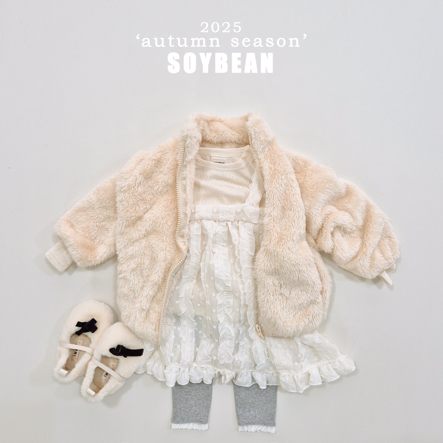 (Pre-order) Soybean Kids - Cotton Candy Fleece Zip-Up 솜사탕후리스 (6 Colors)