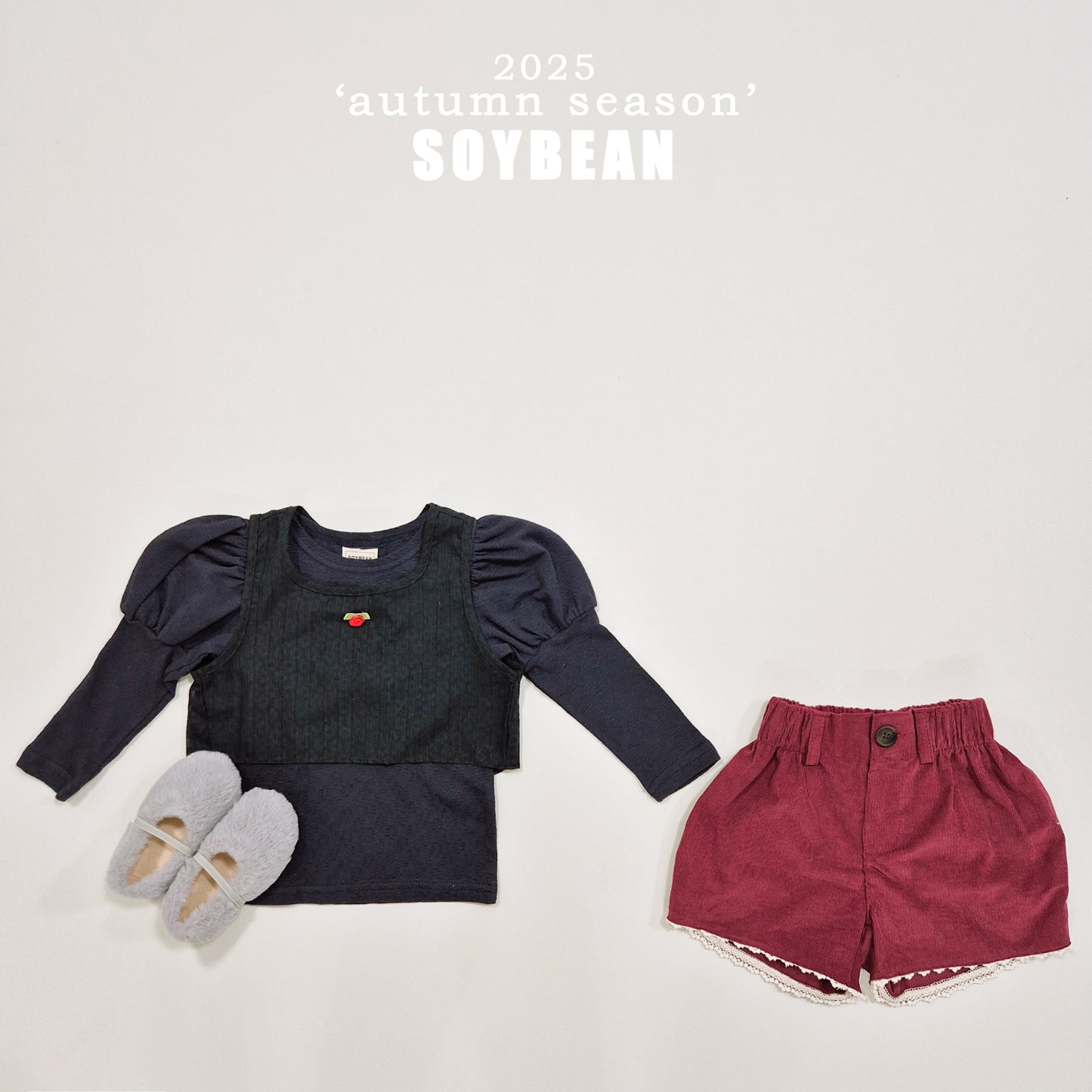 (Pre-order) Soybean Kids - Flower Lace Bustier 플라워뷔스티에 (2 Colors)