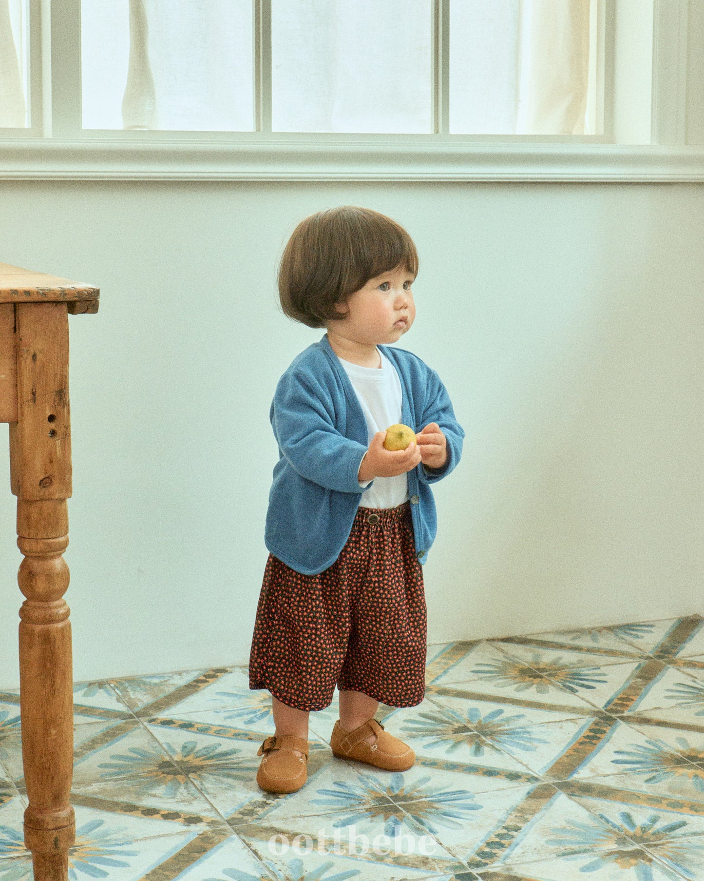 (Pre-order) OOTTBEBE - Bloom Pants (6/10 Length) 블룸팬츠(6부) (2 Colors)