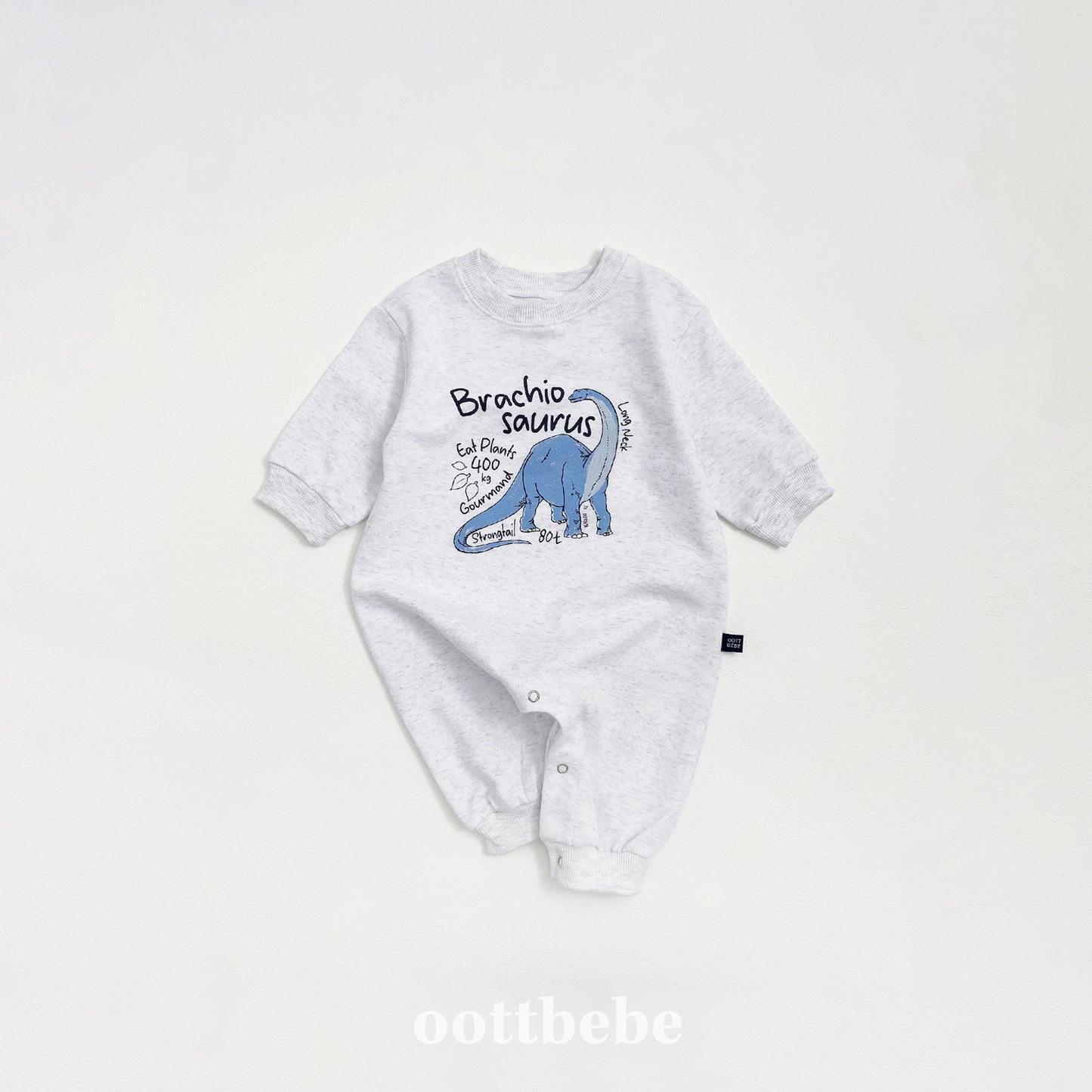 (Pre-order) OOTTBEBE - Dino Full Bodysuit 공룡전신슈트 (3 Colors)