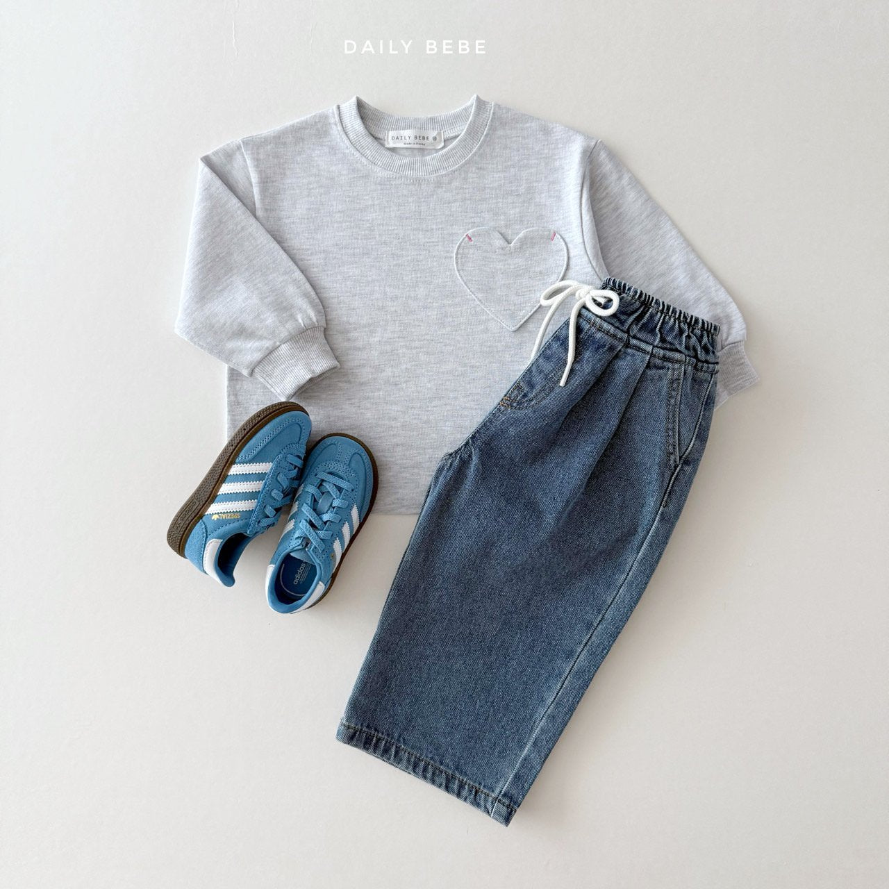 (Pre-order) Daily Bebe - Kids' Banding Denim Pants 밴딩데님팬츠